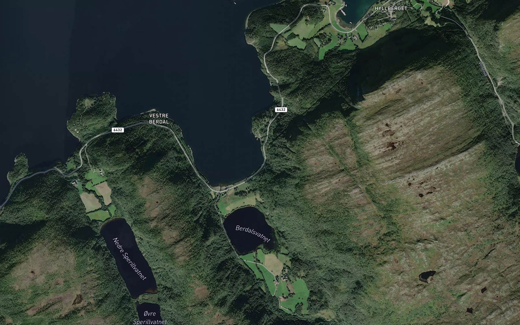 Satellite map of the Gronvika