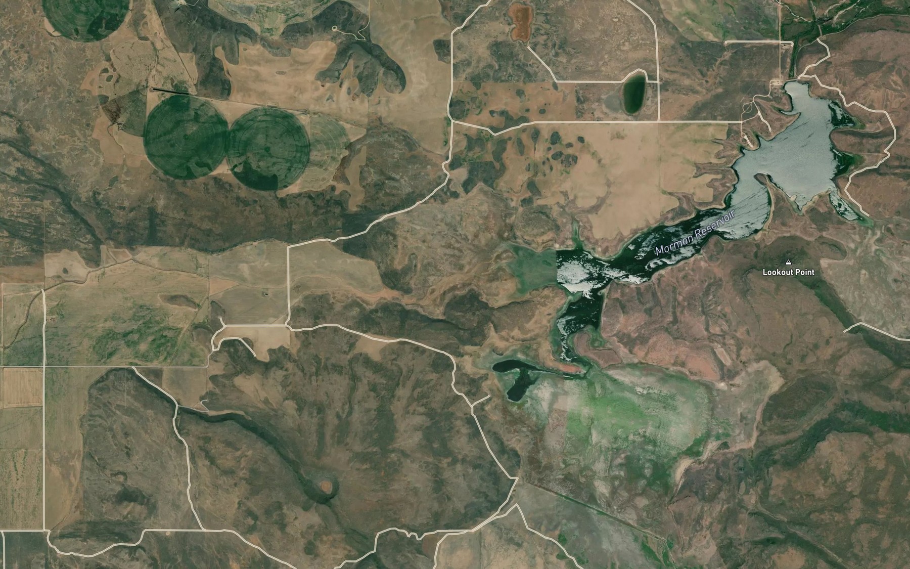 Satellite map of the Dairy Creek