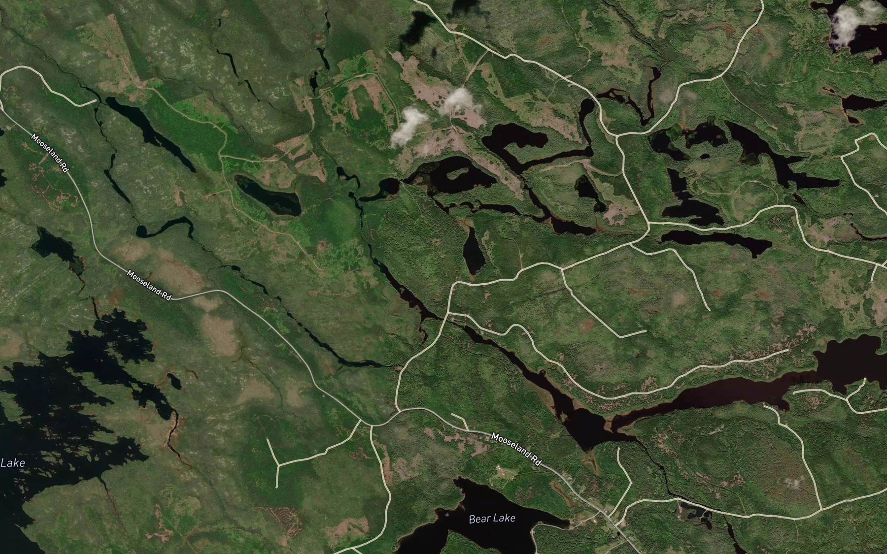 Satellite map of the Morgan River
