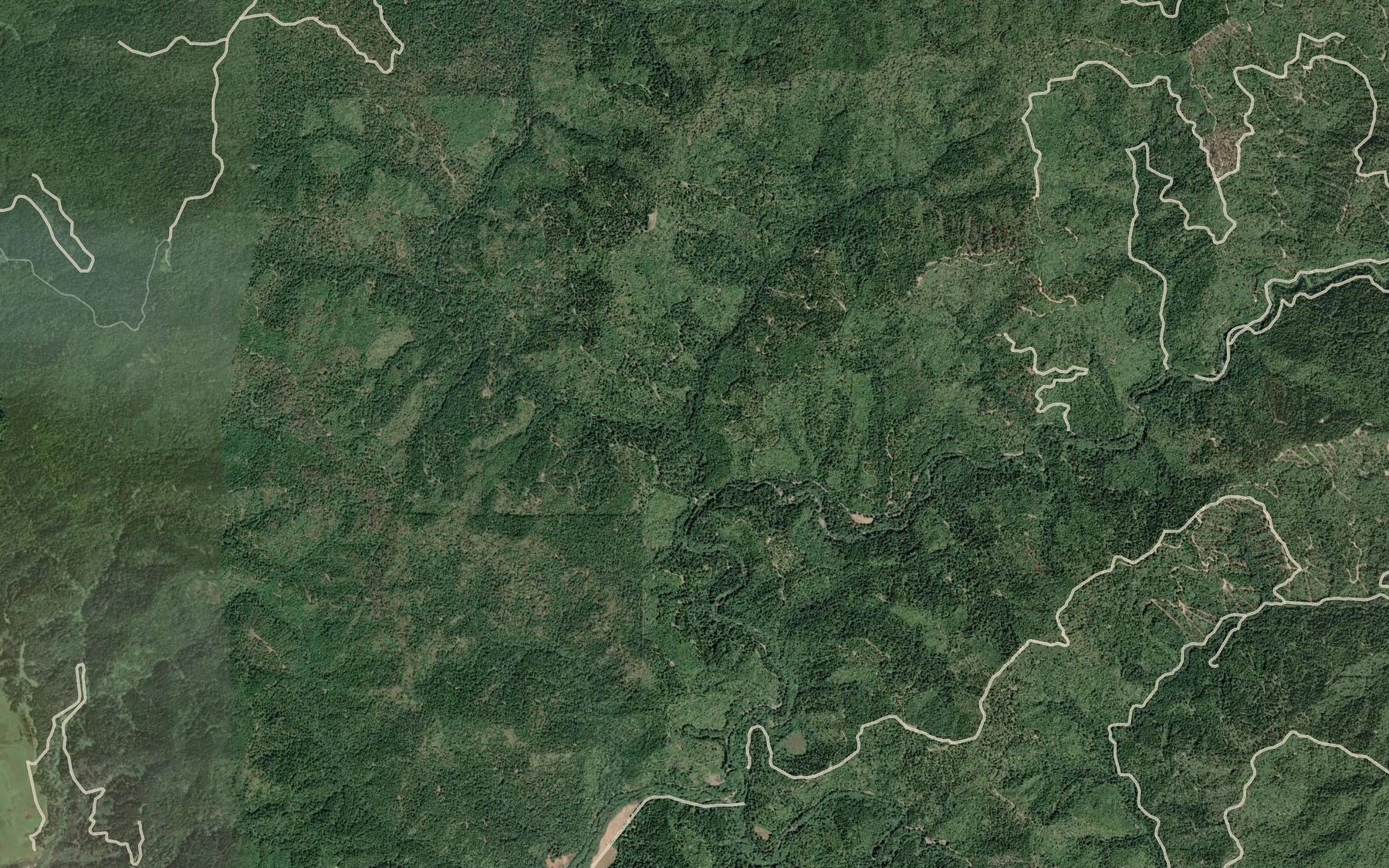 Satellite map of the Buckhorn Creek