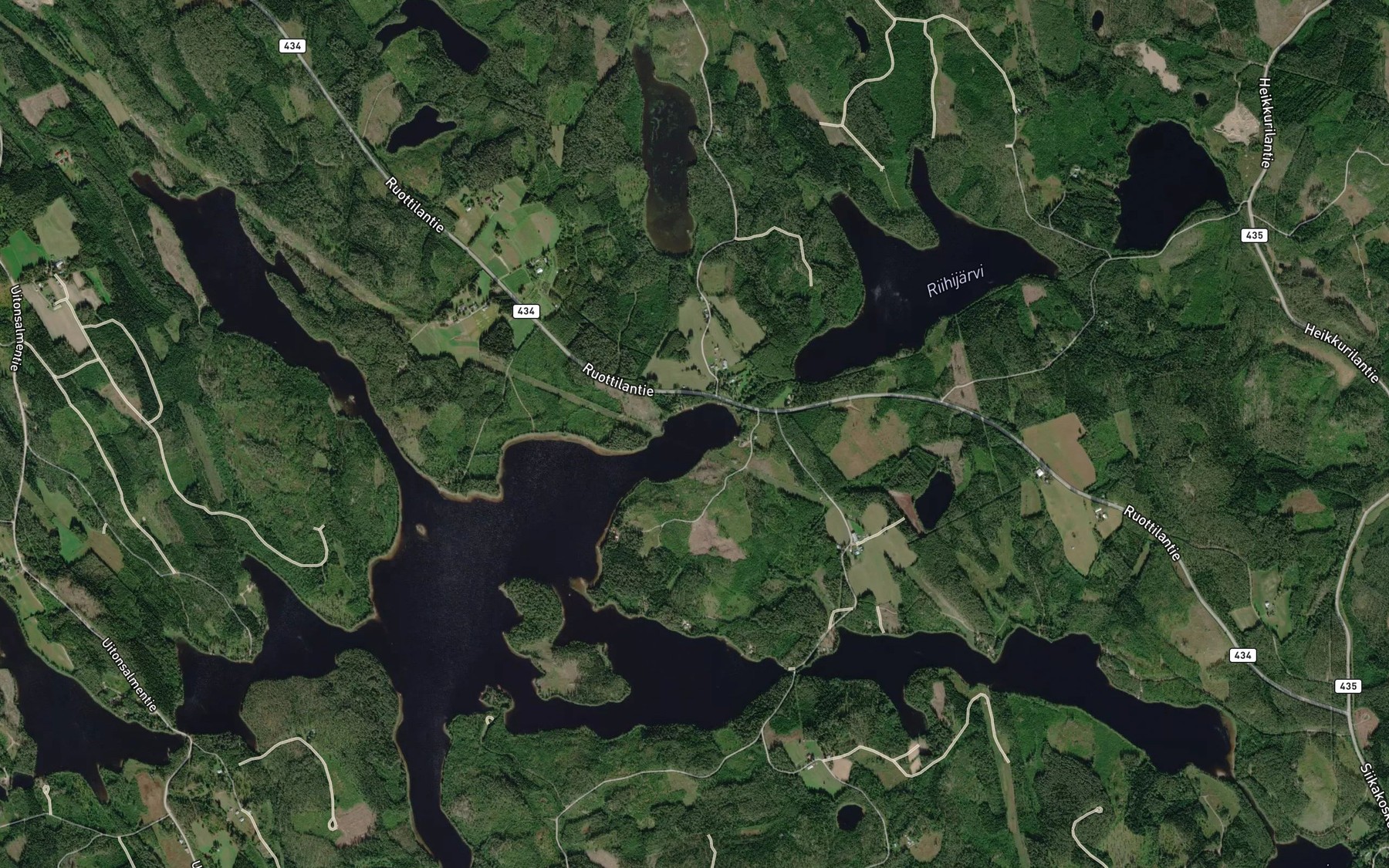 Satellite map of the Kokkolanlahti
