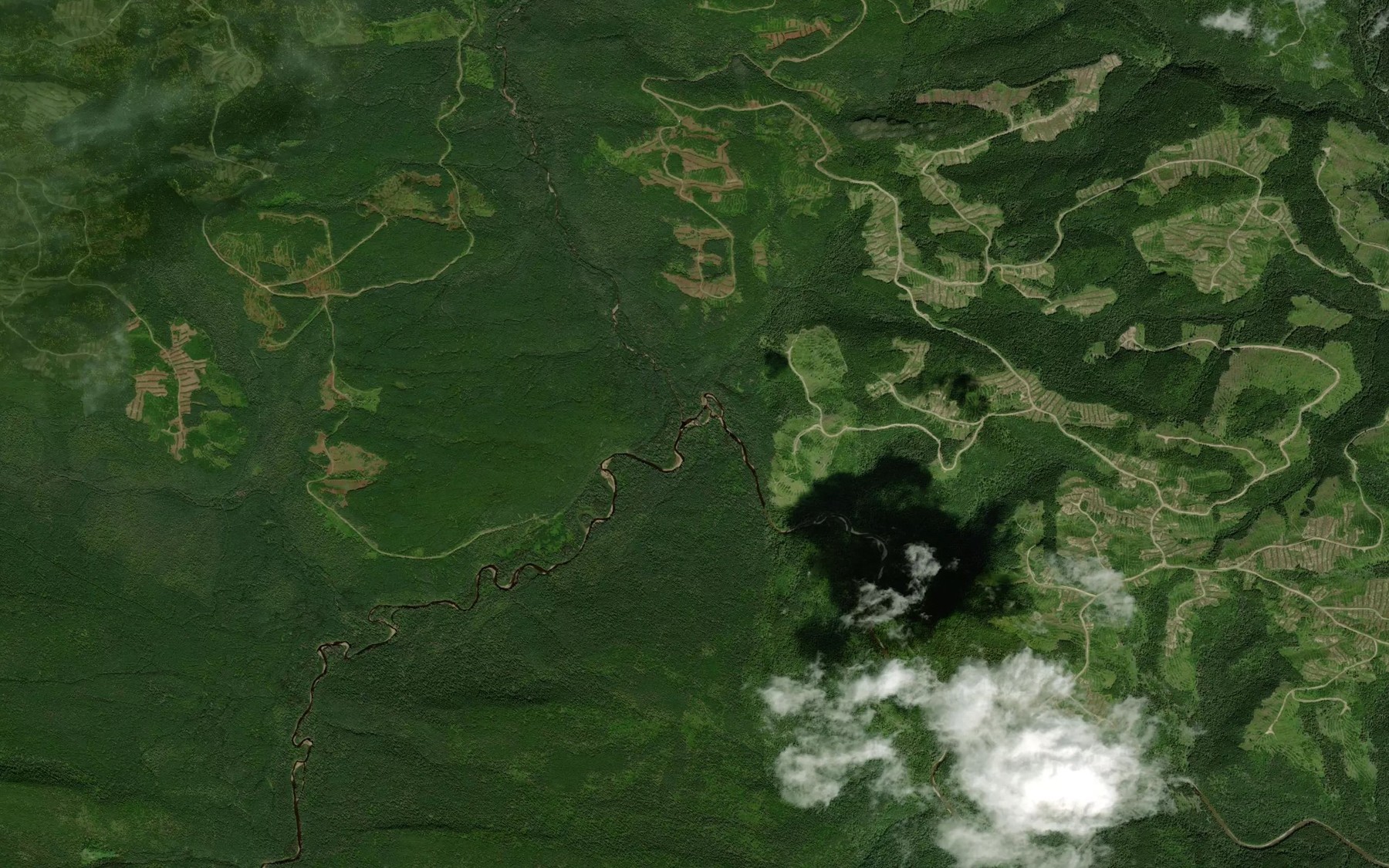 Satellite map of the Fosse Louison