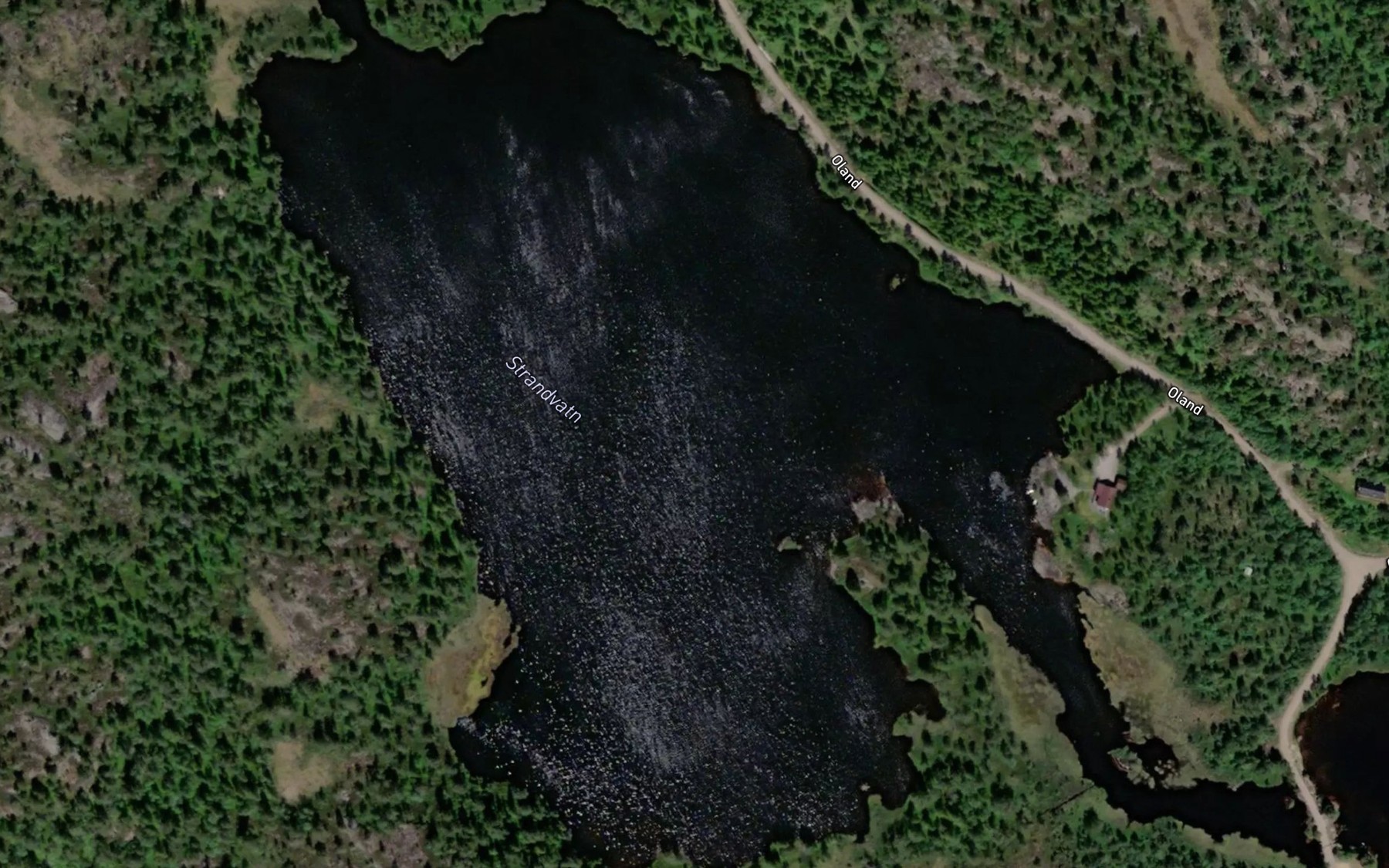 Satellite map of the Strandvatn