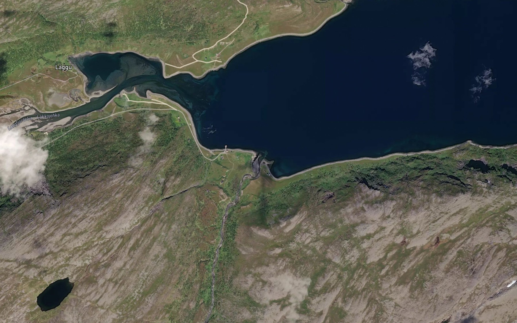 Satellite map of the Bokkuselva