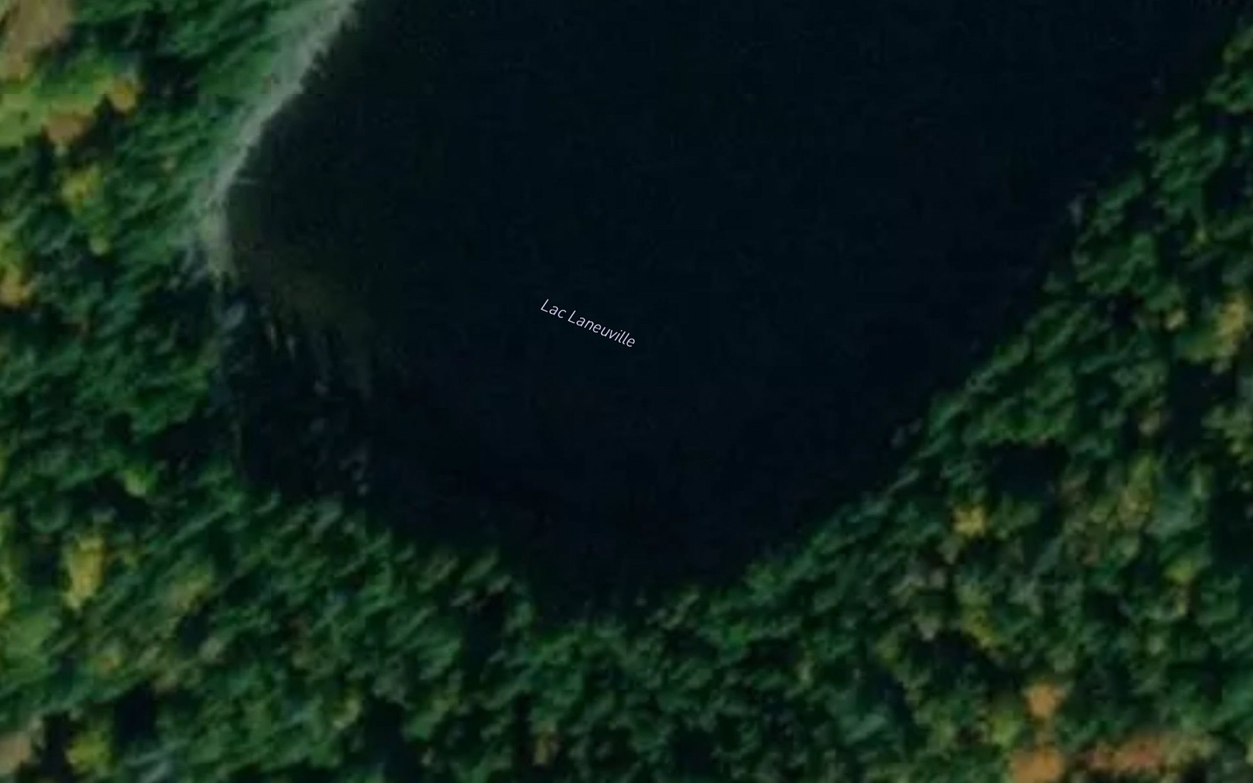 Satellite map of the Lac Laneuville