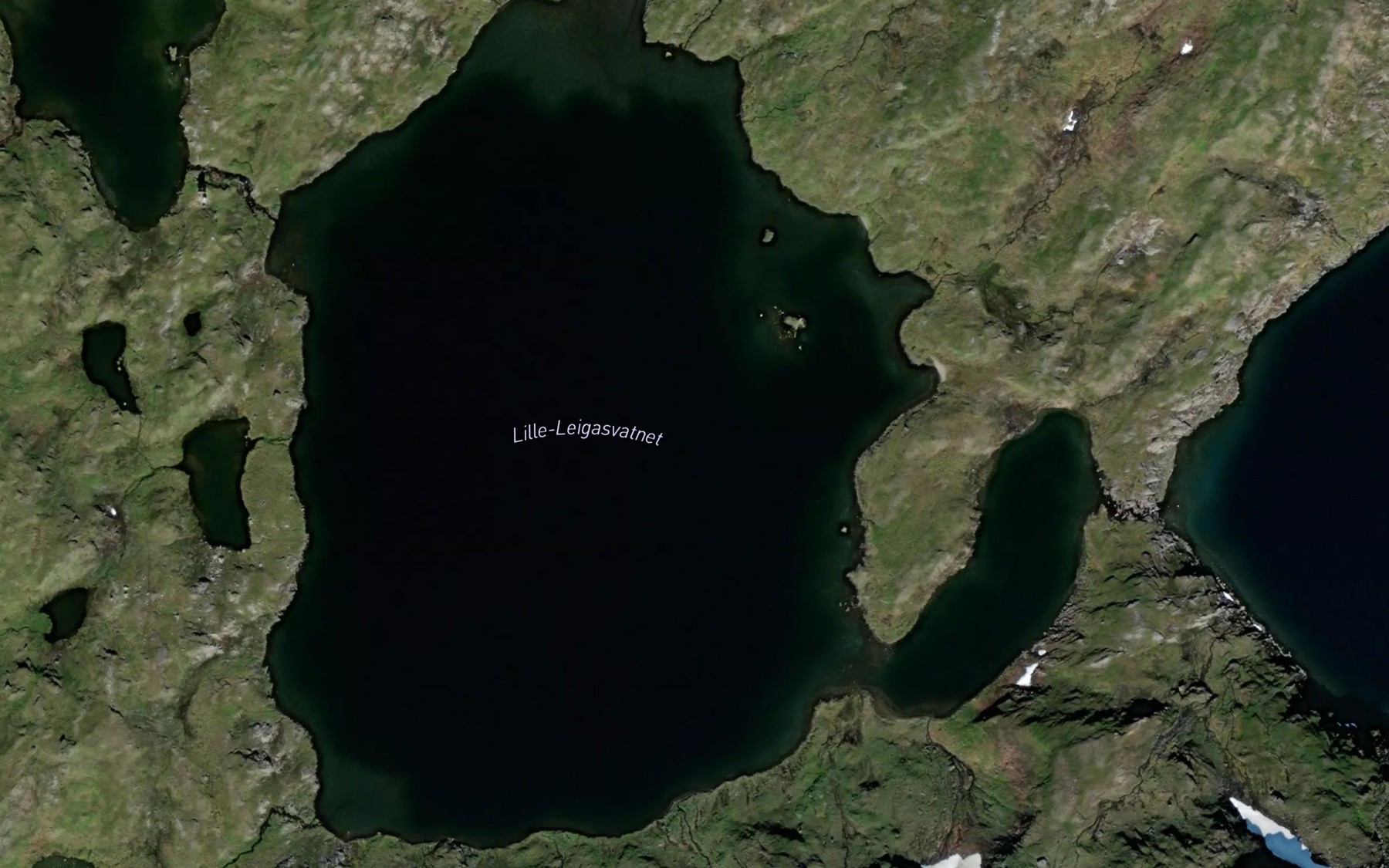 Satellite map of the Laeigasvatnet,l