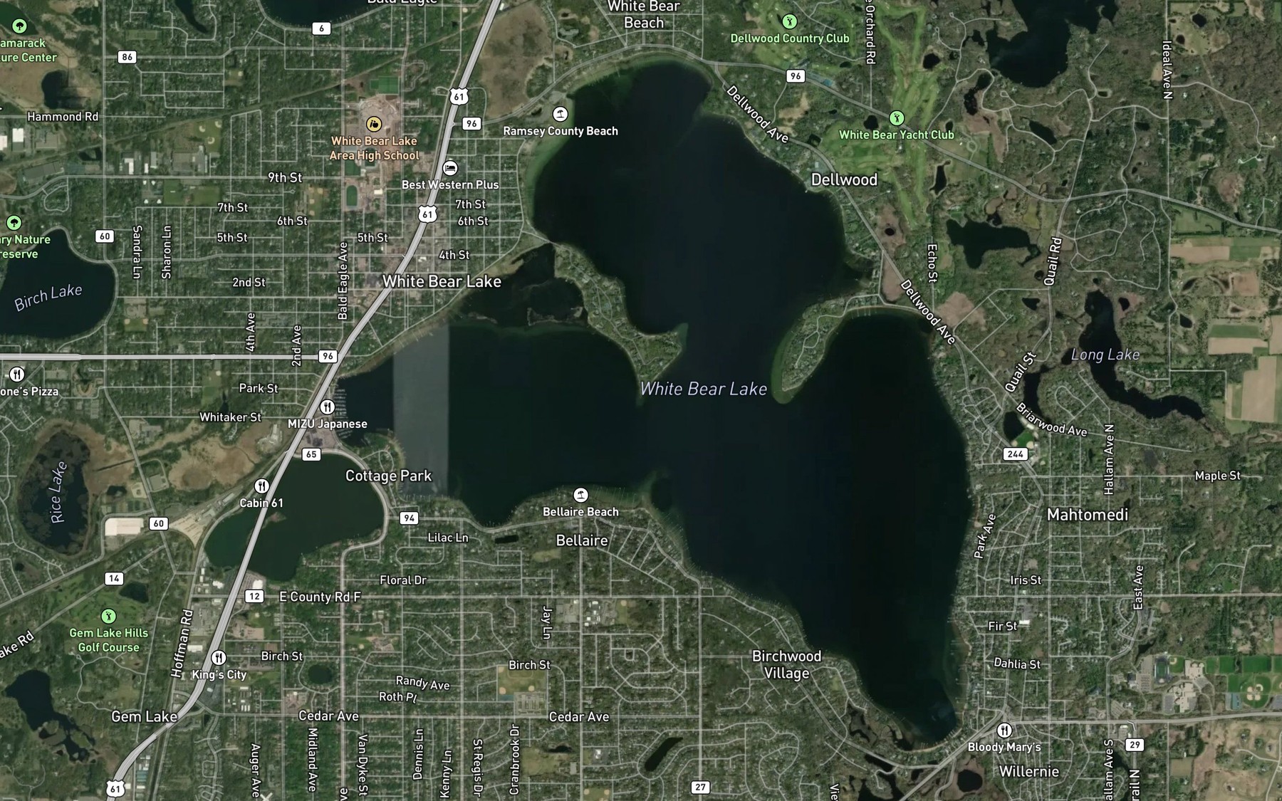 Satellite map of the Spot 8