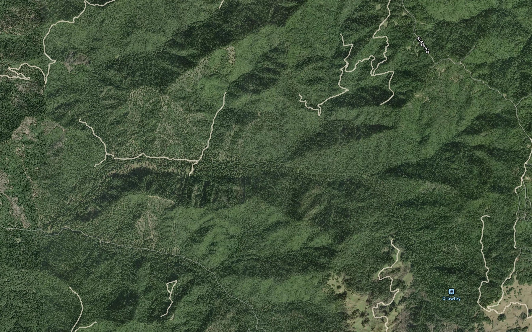 Satellite map of the McMullen Creek