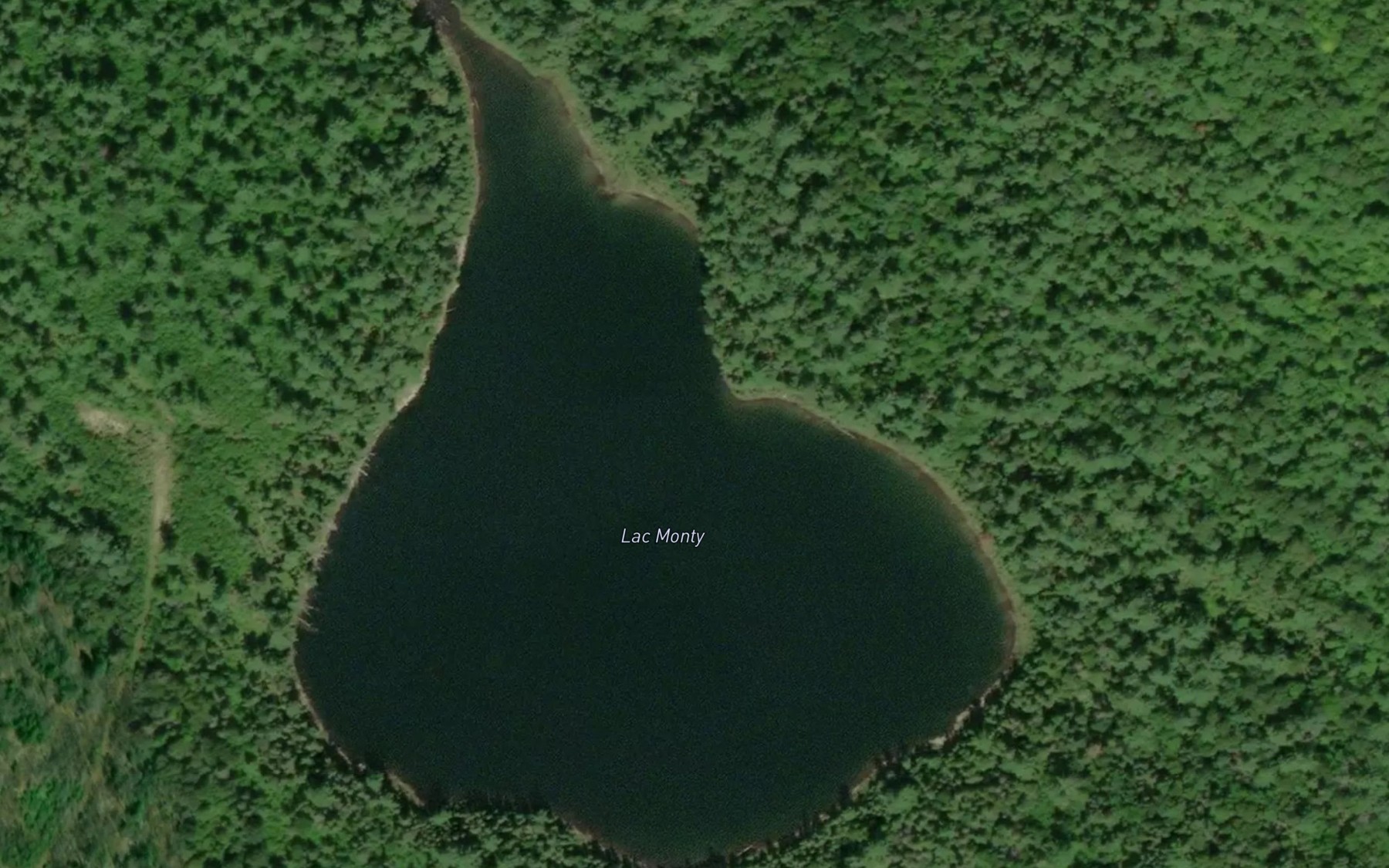 Satellite map of the Lac Monty