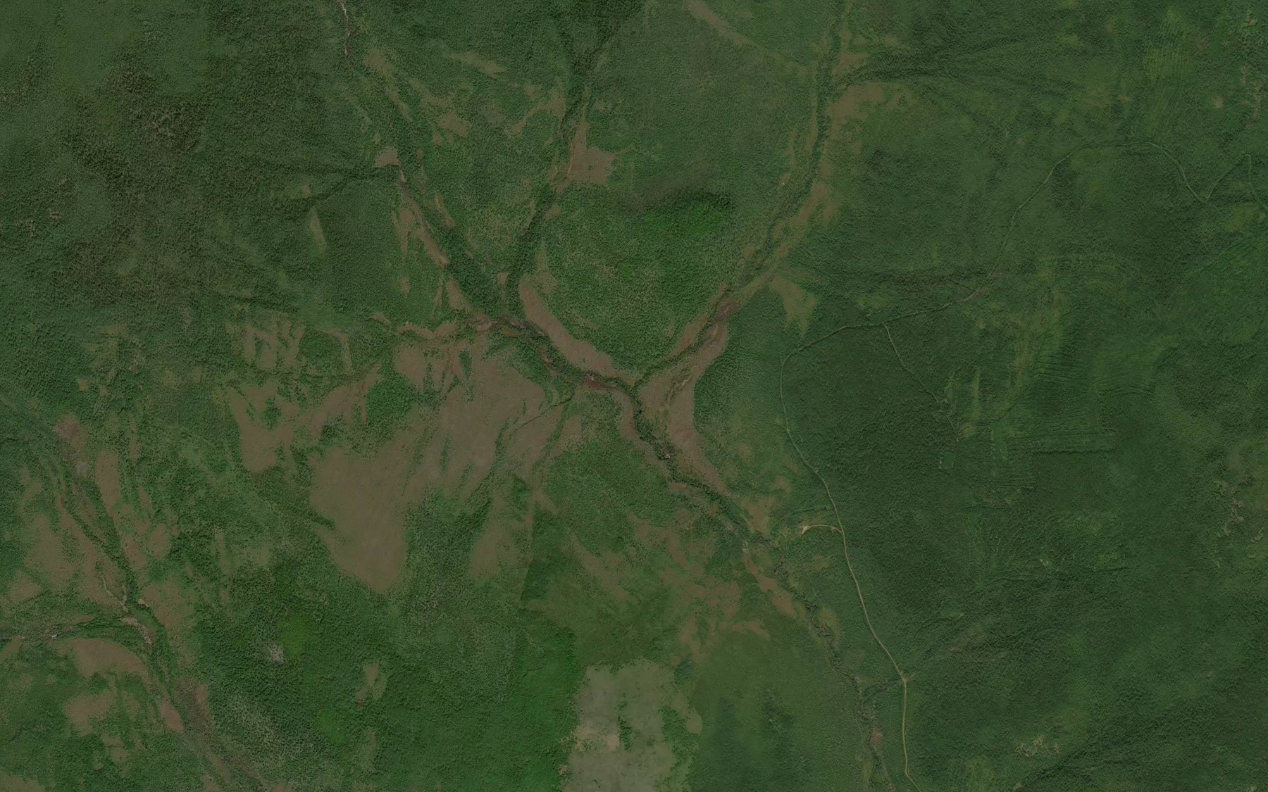 Satellite map of the Levyy Birakachan