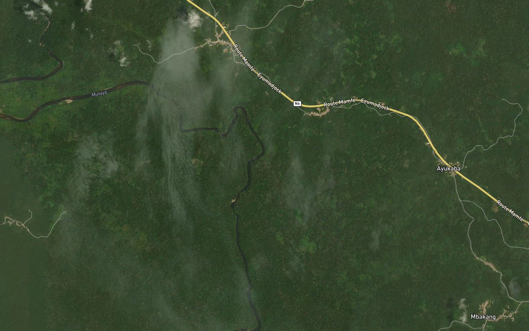 Satellite map of the Akolayep