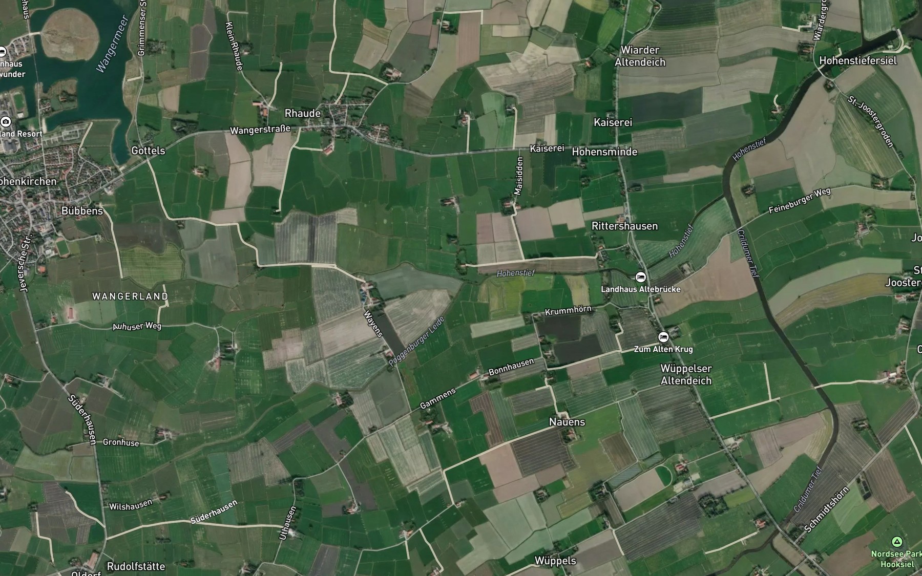 Satellite map of the Poggenburger Leide