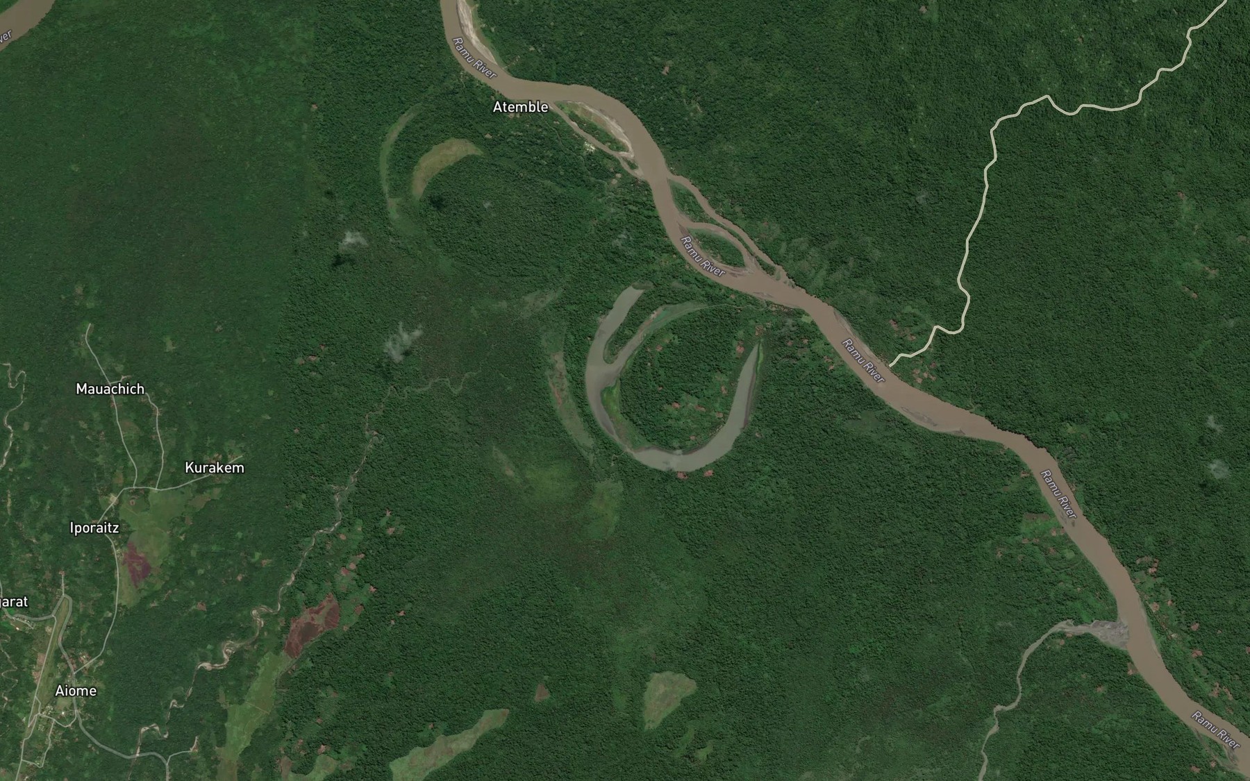 Satellite map of the Asaingida Lagoon