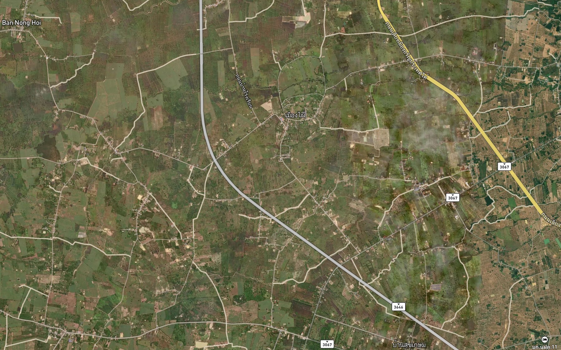 Satellite map of the Nong Muang