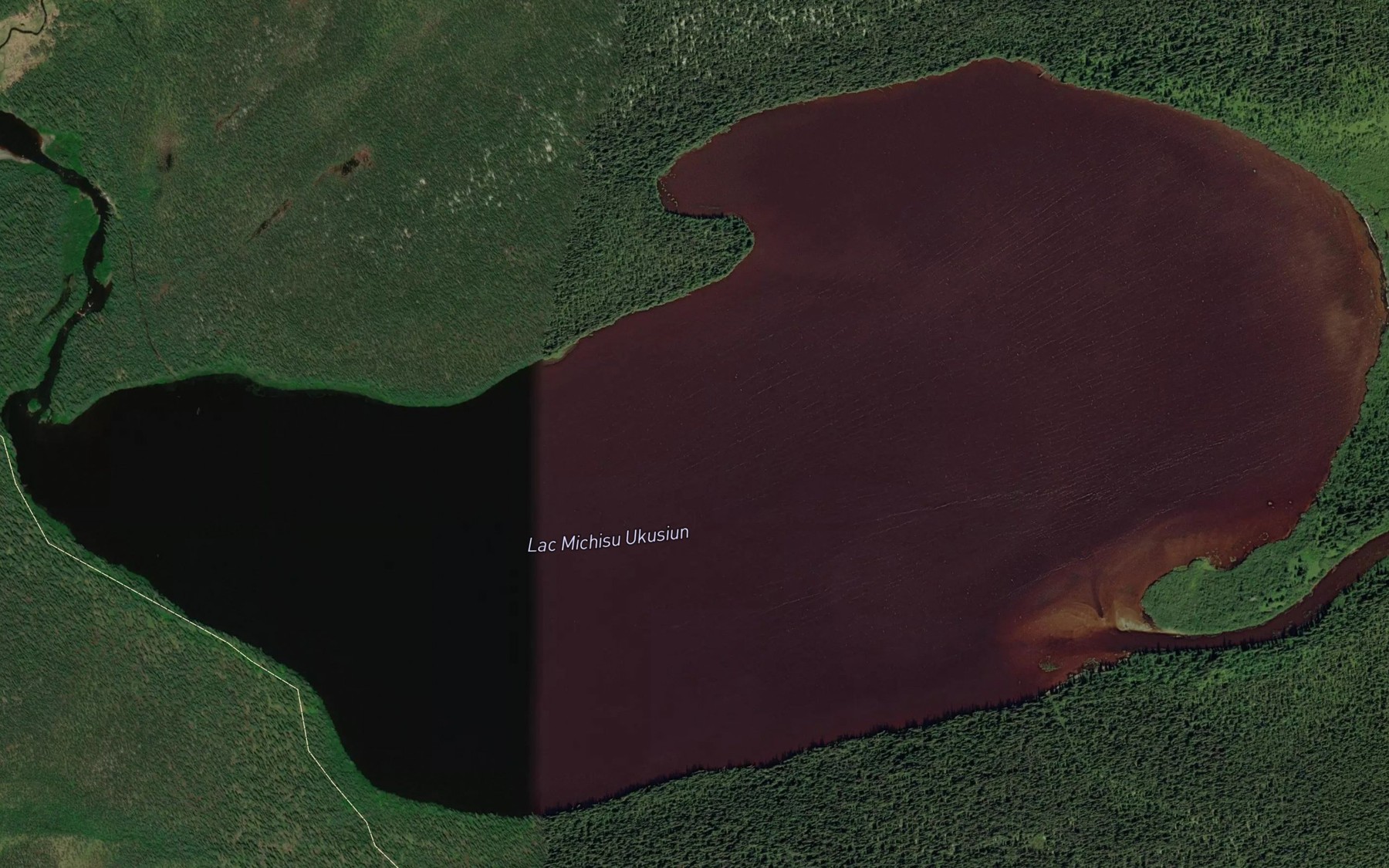 Satellite map of the Lac Michisu Ukusiun