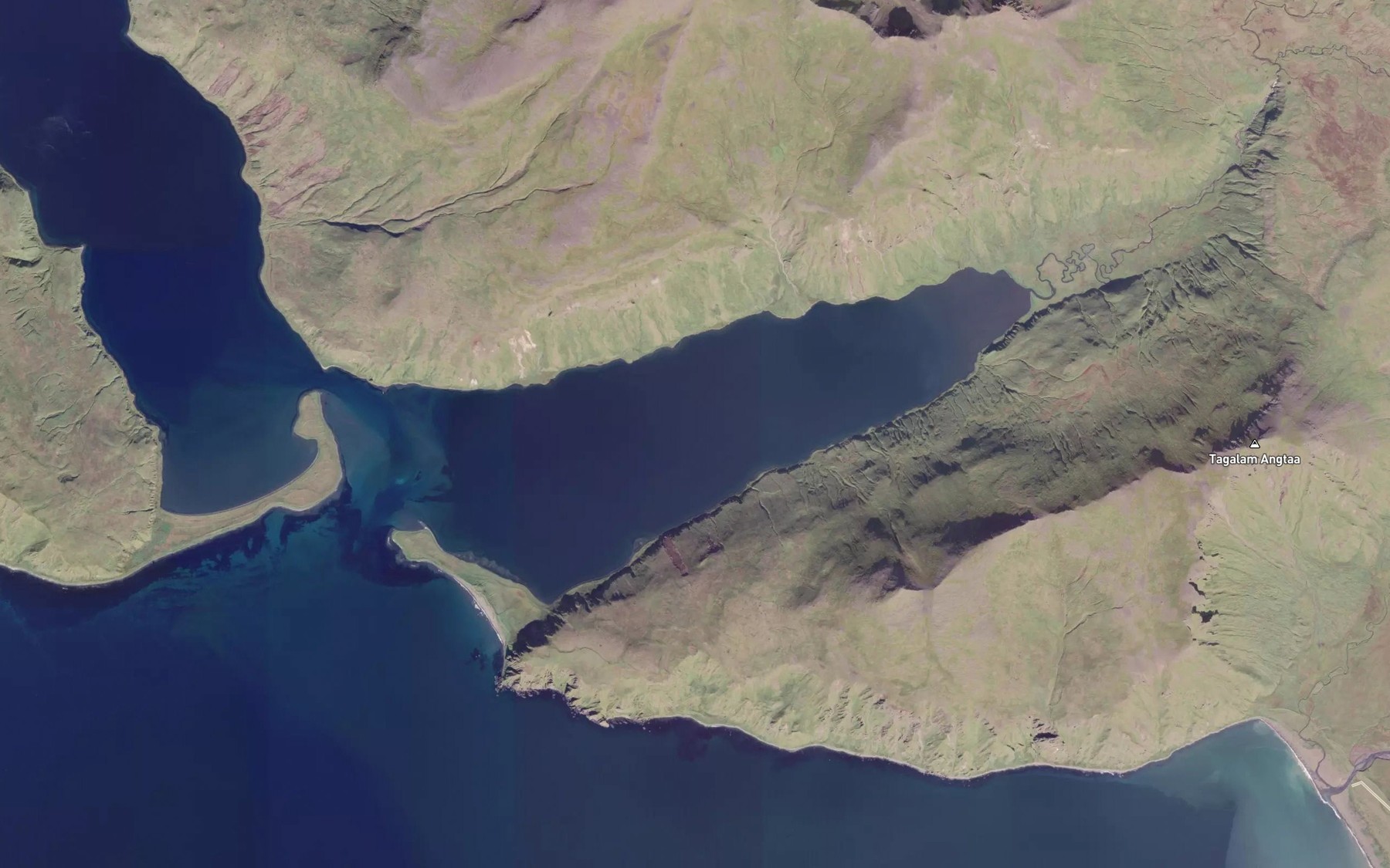 Satellite map of the Kangiixtax