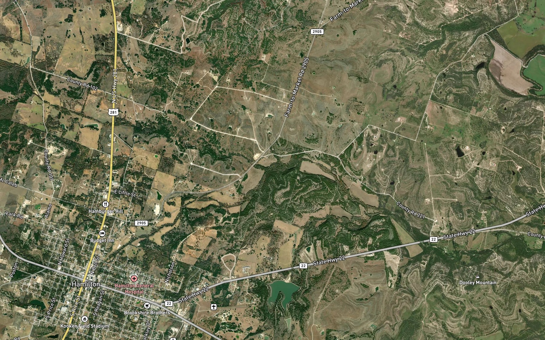Satellite map of the Logan Branch
