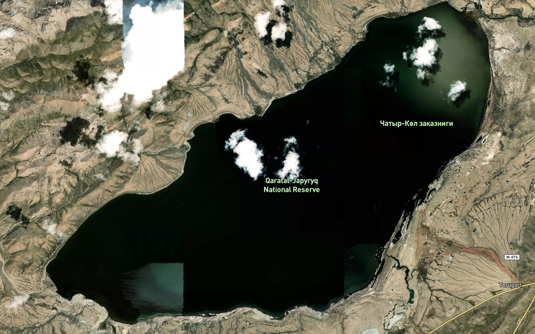 Satellite map of the Ozero Chatyrkel'