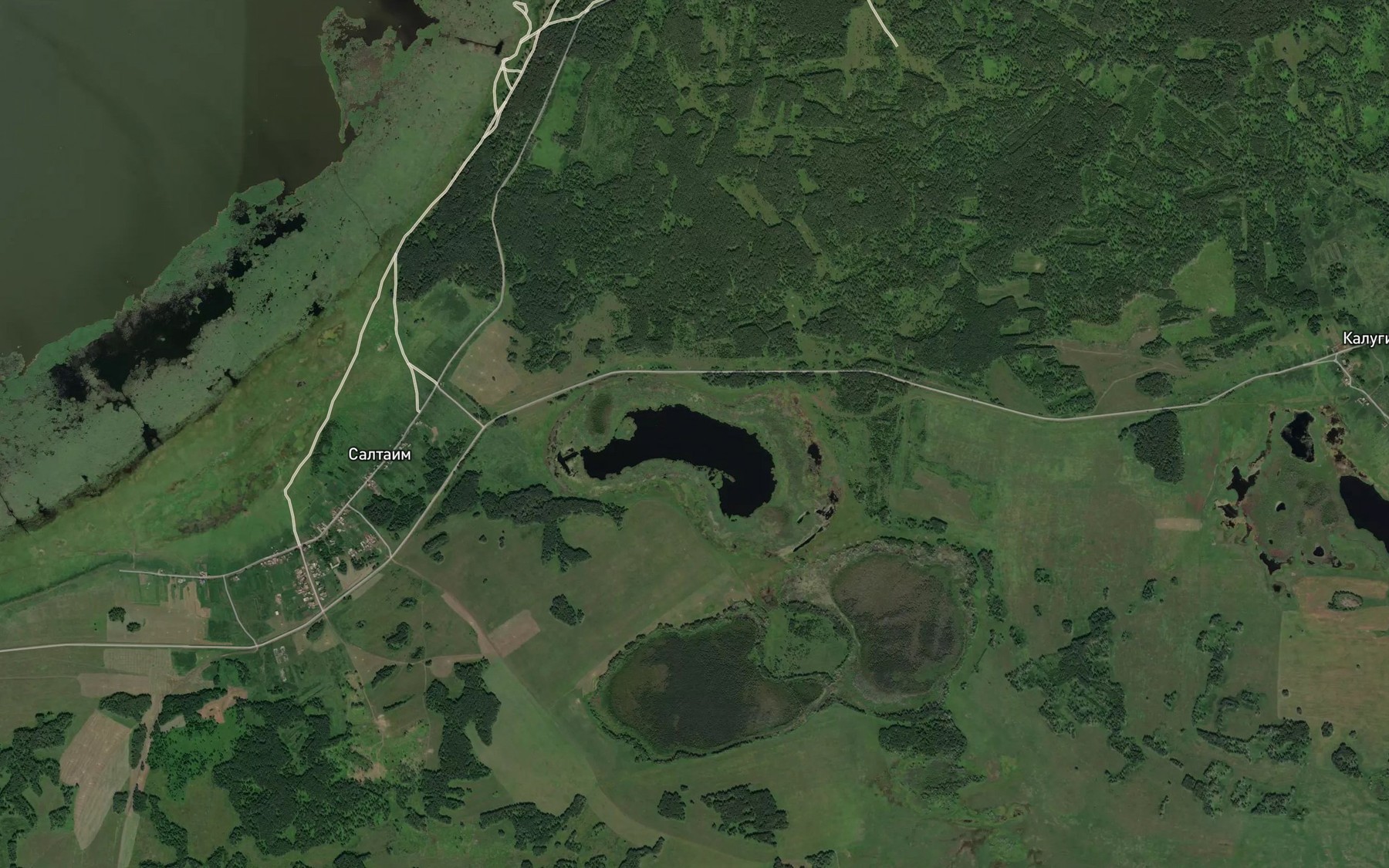 Satellite map of the Ozero Nuzhnoye