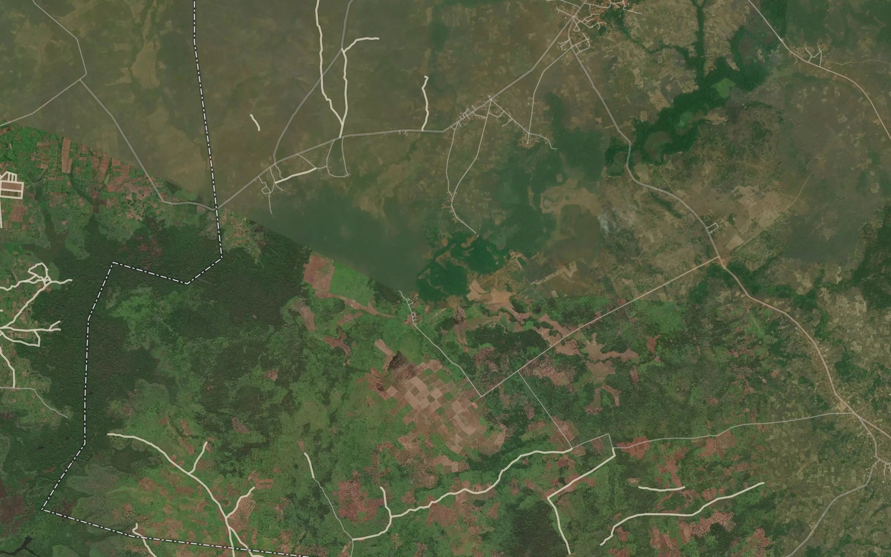 Satellite map of the Adada River