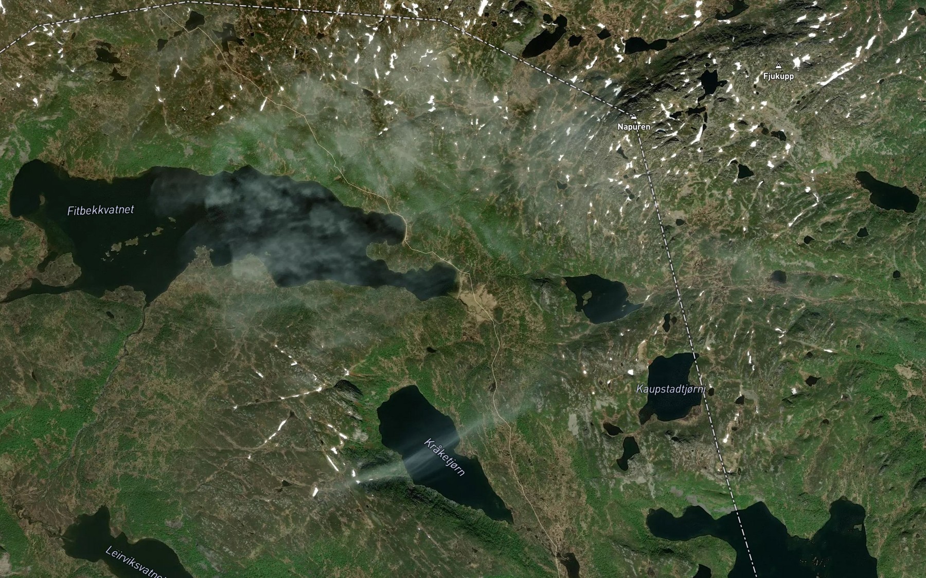 Satellite map of the Leirbekken