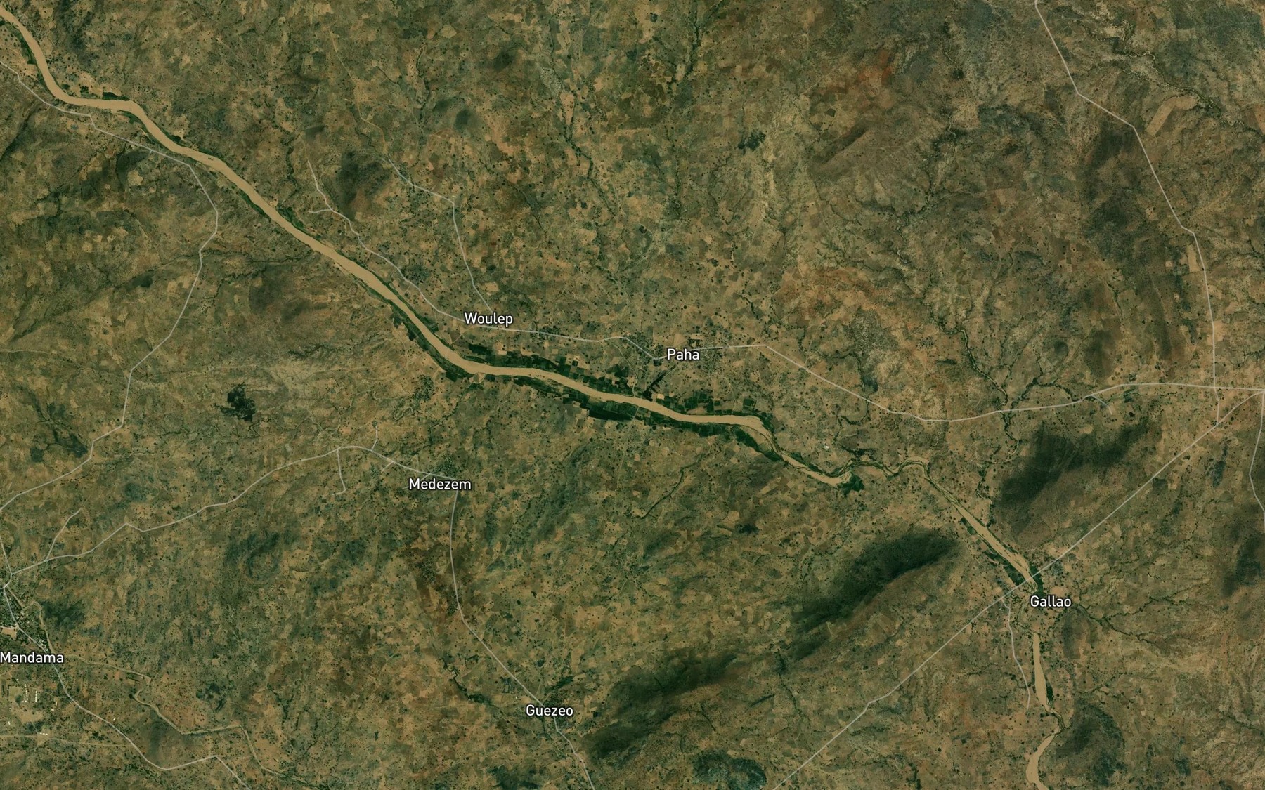 Satellite map of the Mayo Alouki