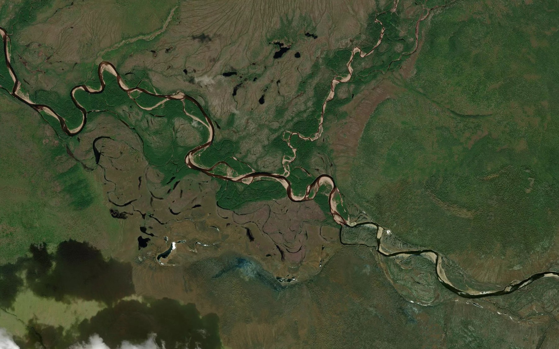 Satellite map of the Bol'shoy Amnus