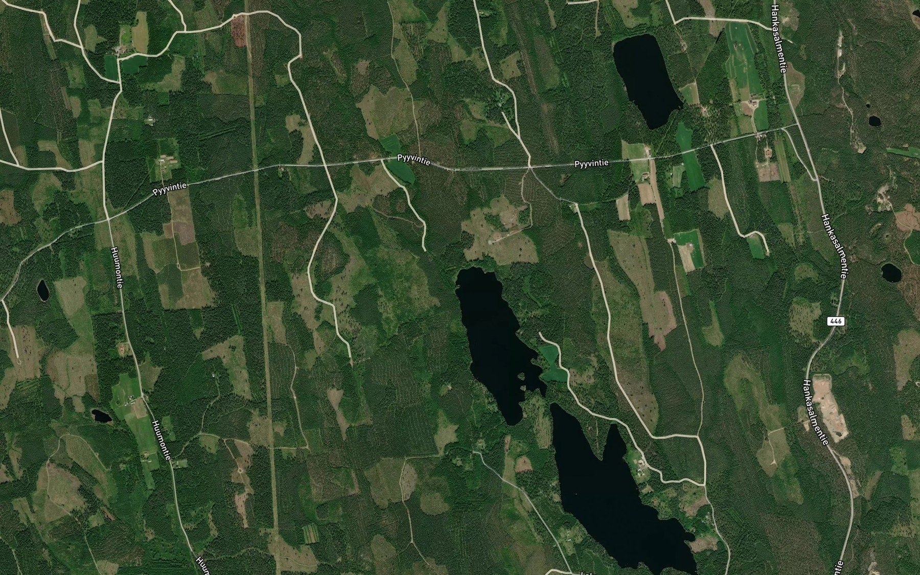 Satellite map of the Tuomikonpuru