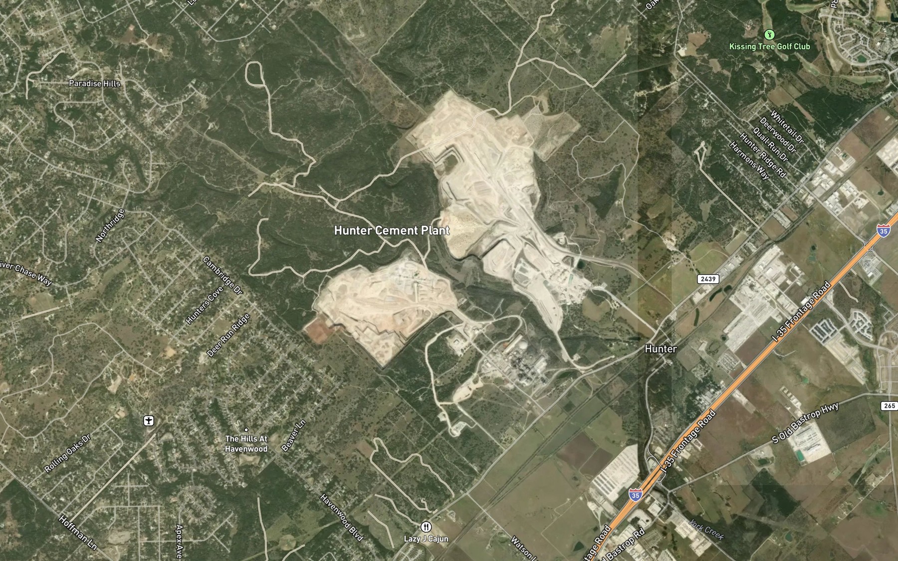 Satellite map of the Soil Conservation Service Site 1 Reservoir