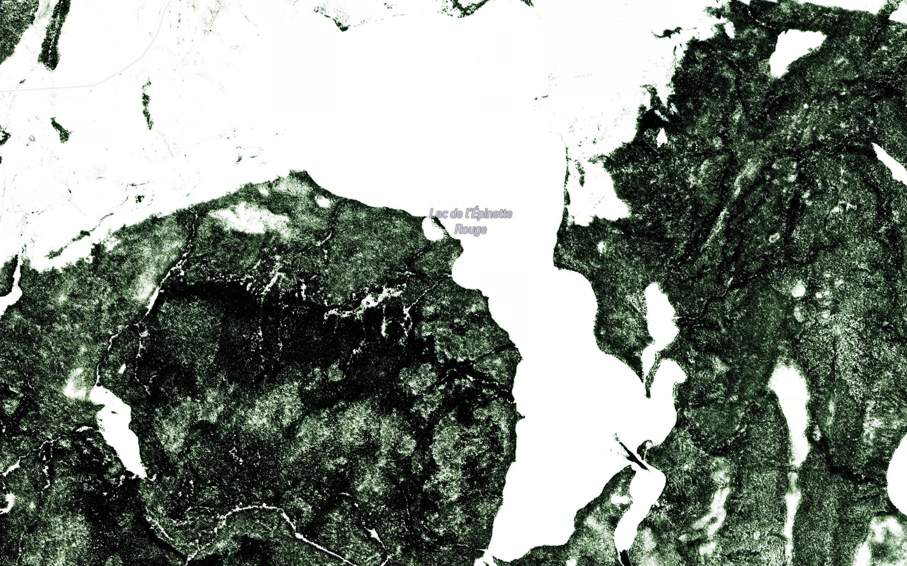 Satellite map of the Lac de l'Epinette Rouge