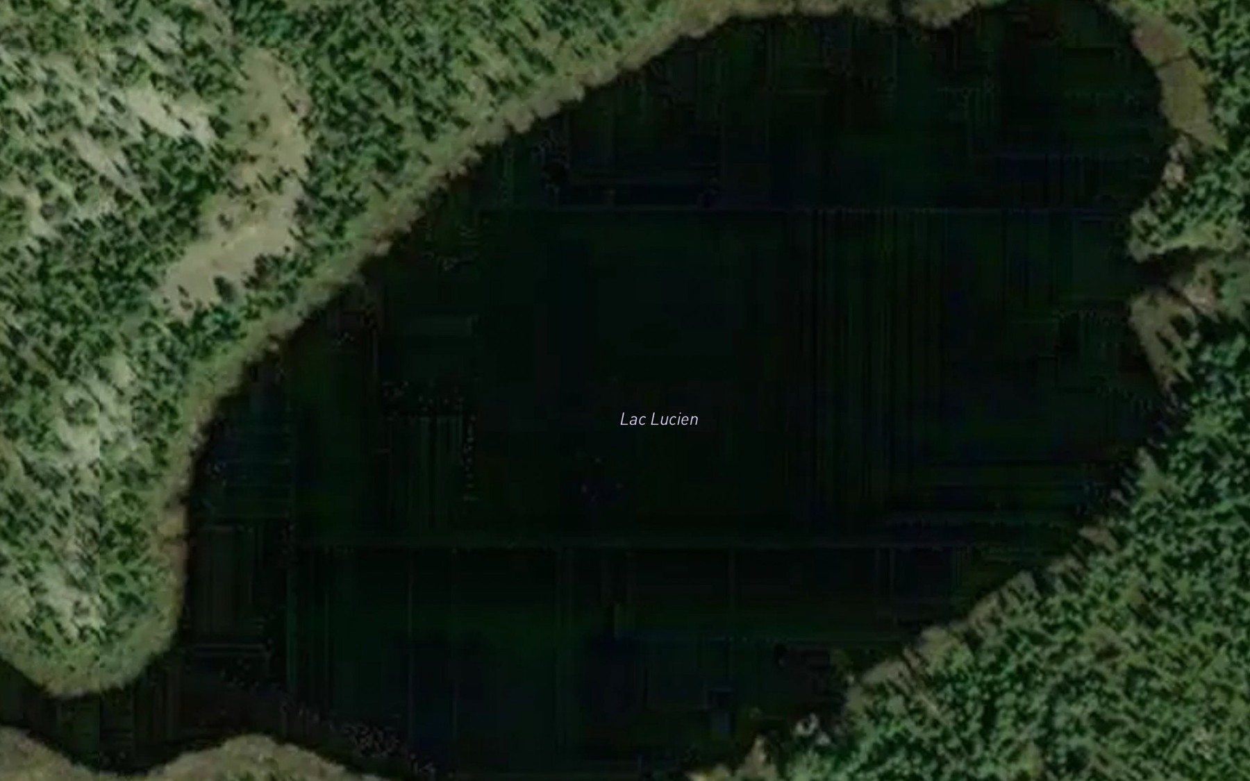 Satellite map of the Lac Lucien