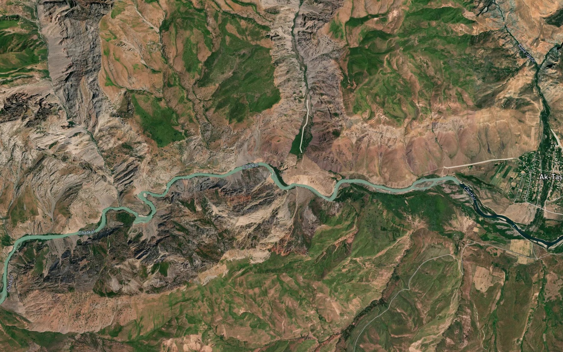 Satellite map of the Kuruk-Korgon