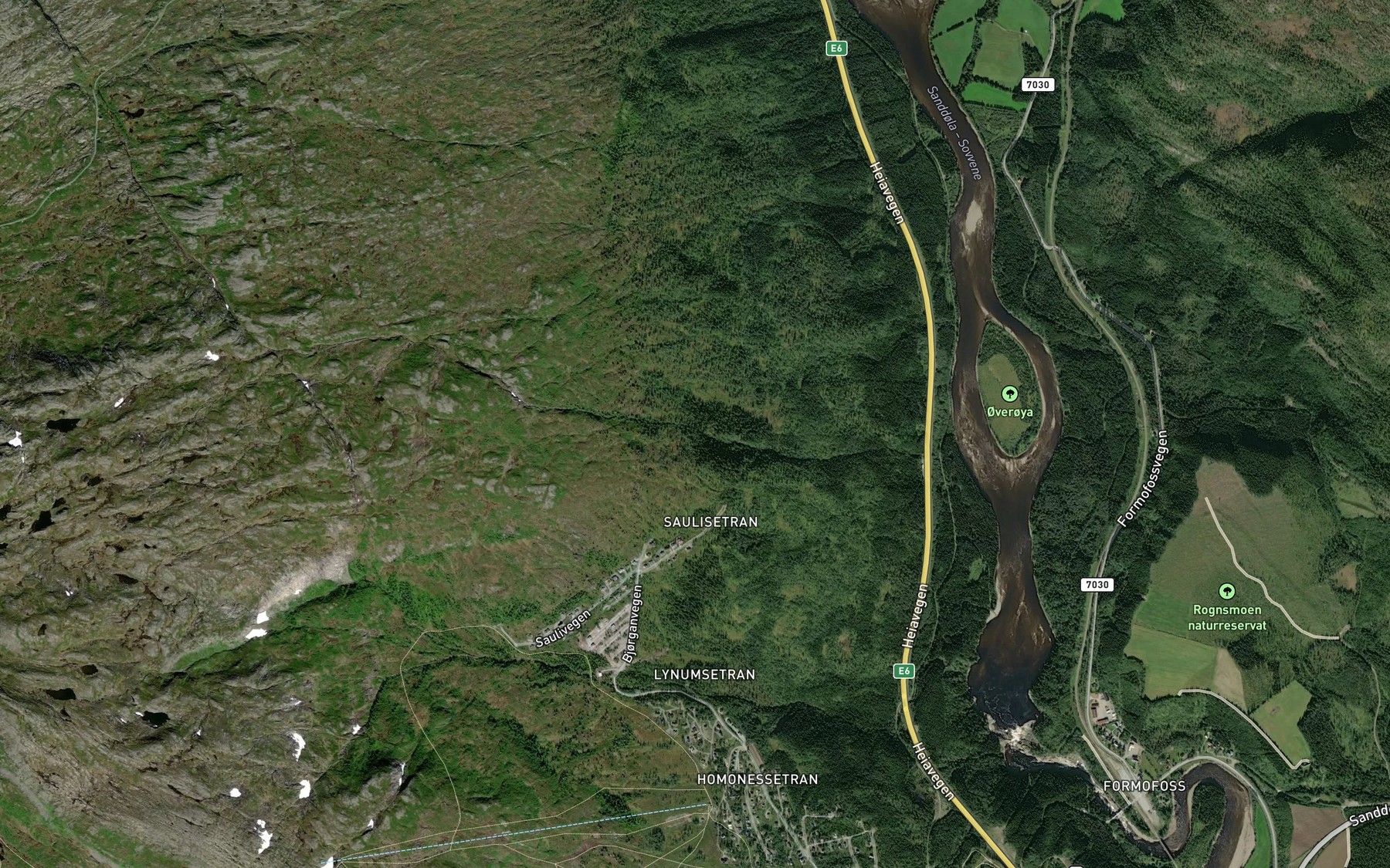 Satellite map of the Illbekken