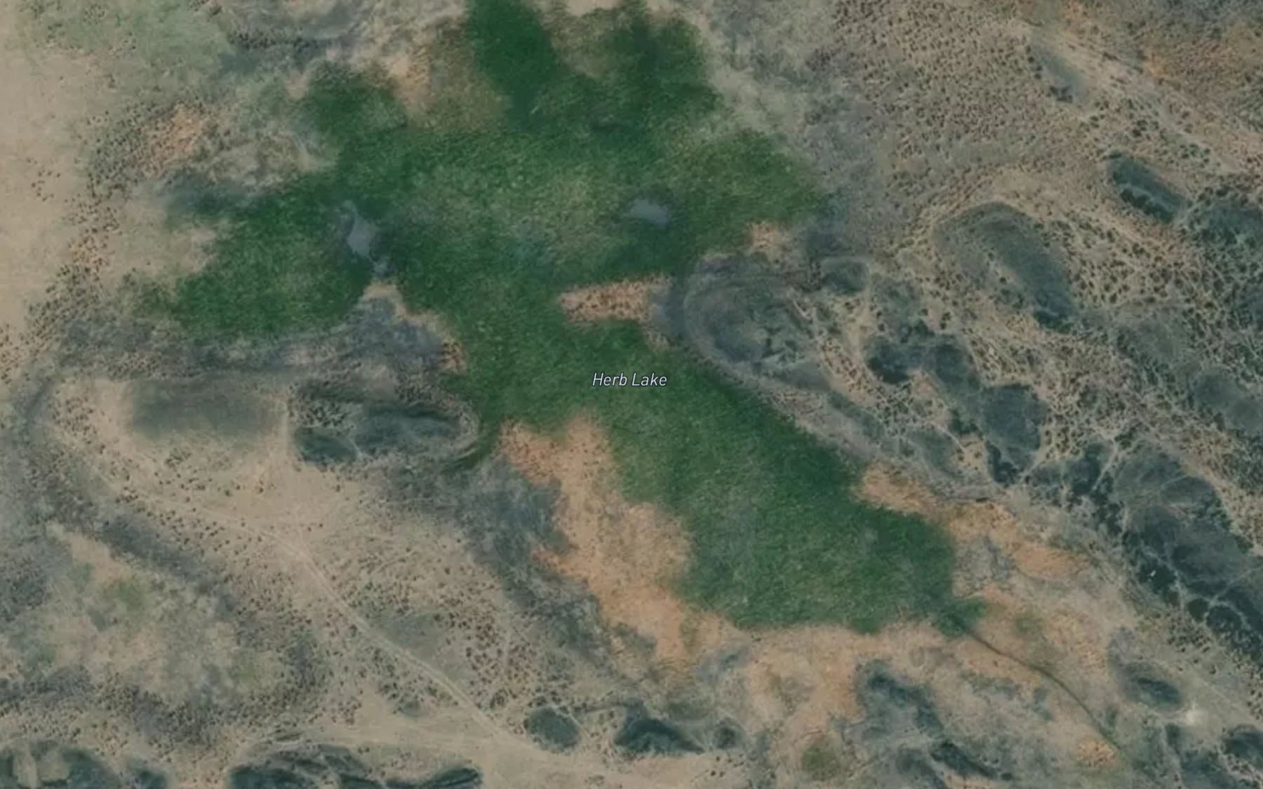 Satellite map of the Herb Lake