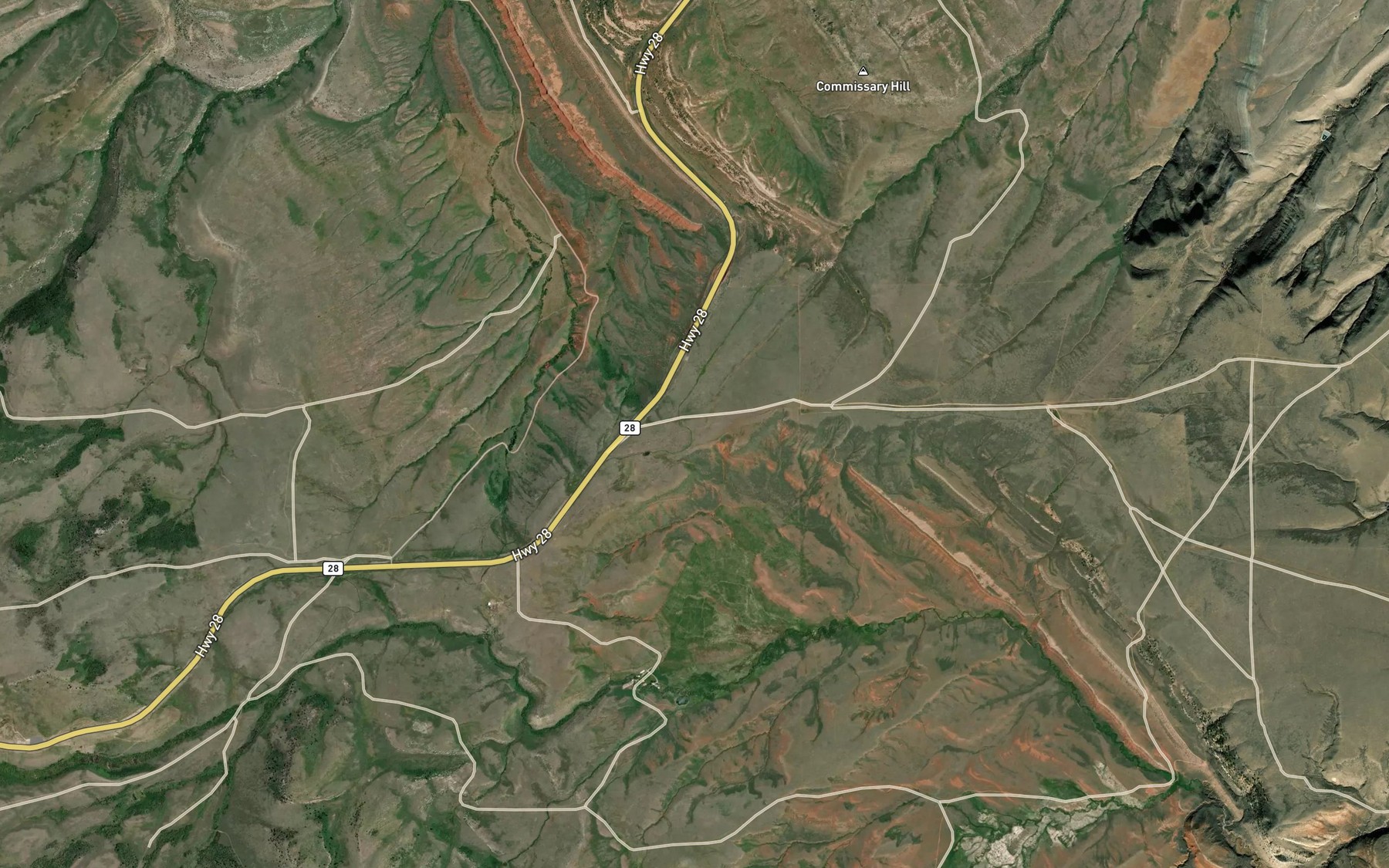 Satellite map of the Tweed Ditch