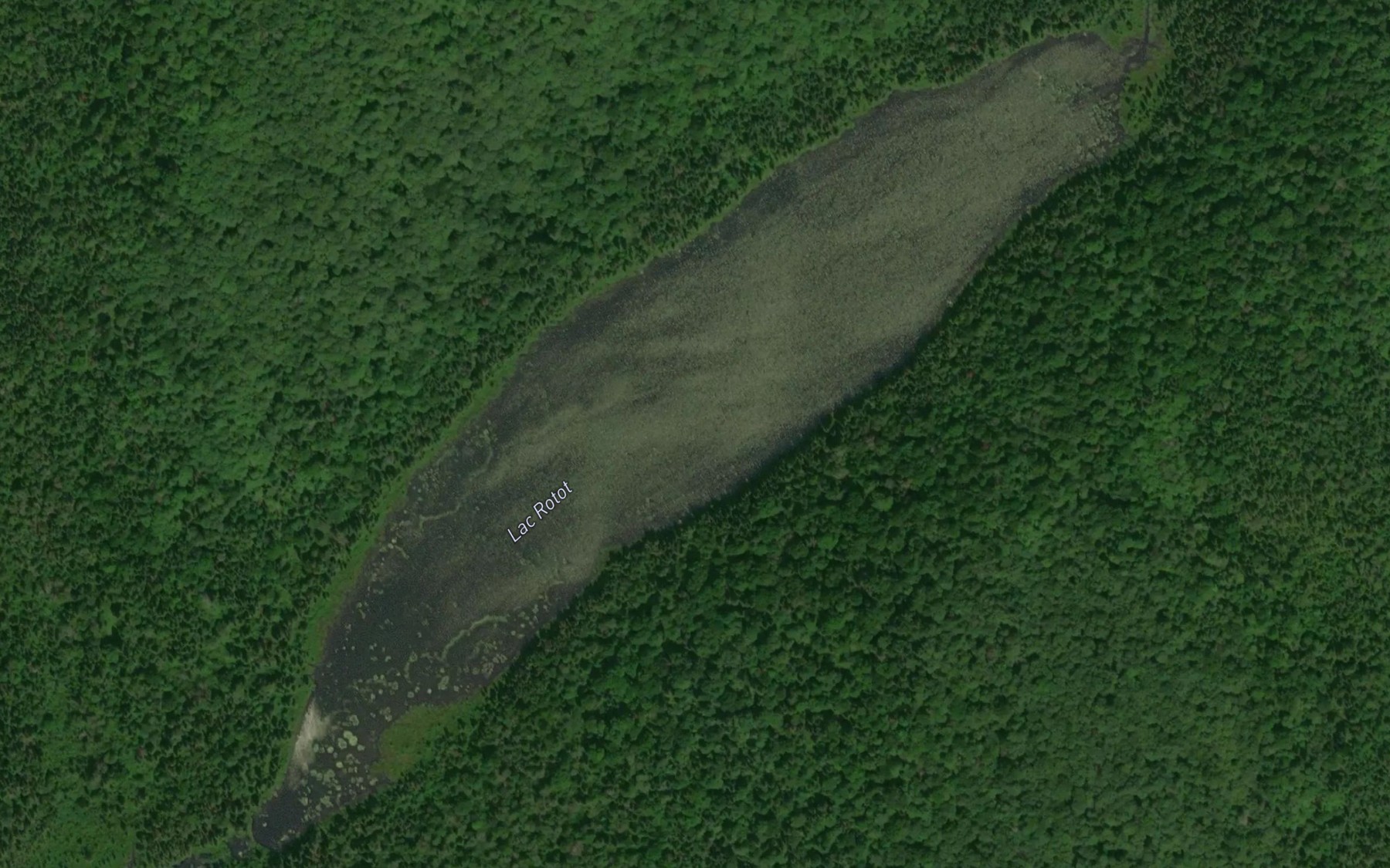 Satellite map of the Lac Rotot