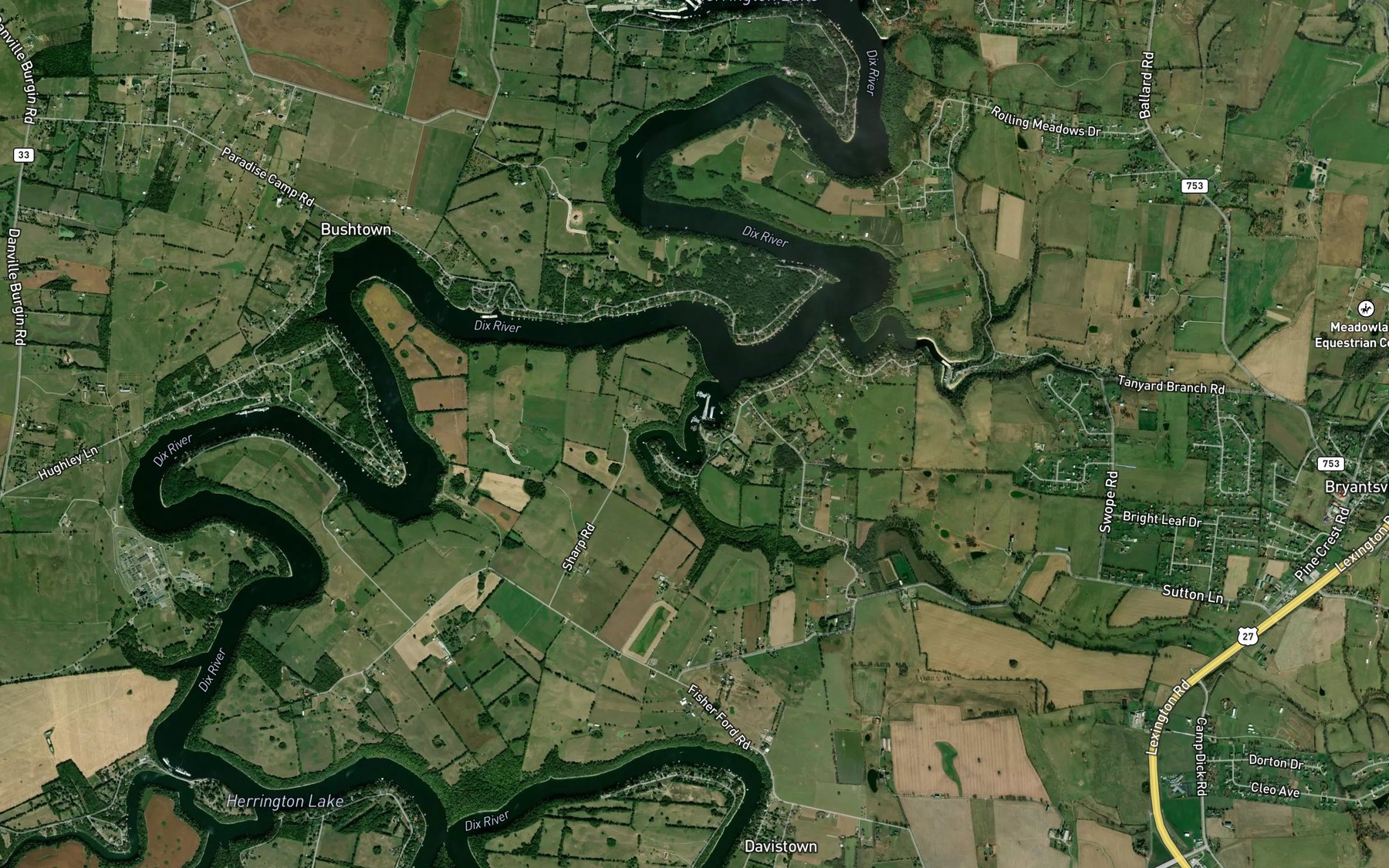 Satellite map of the Marina