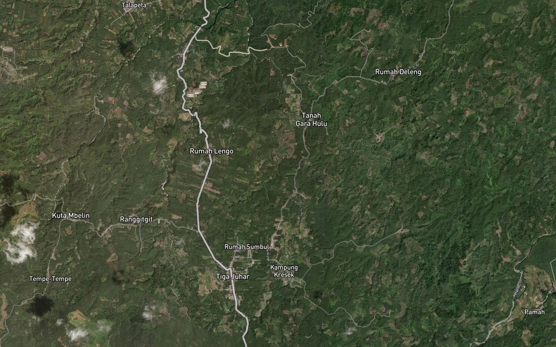 Satellite map of the Sungai Batumuka