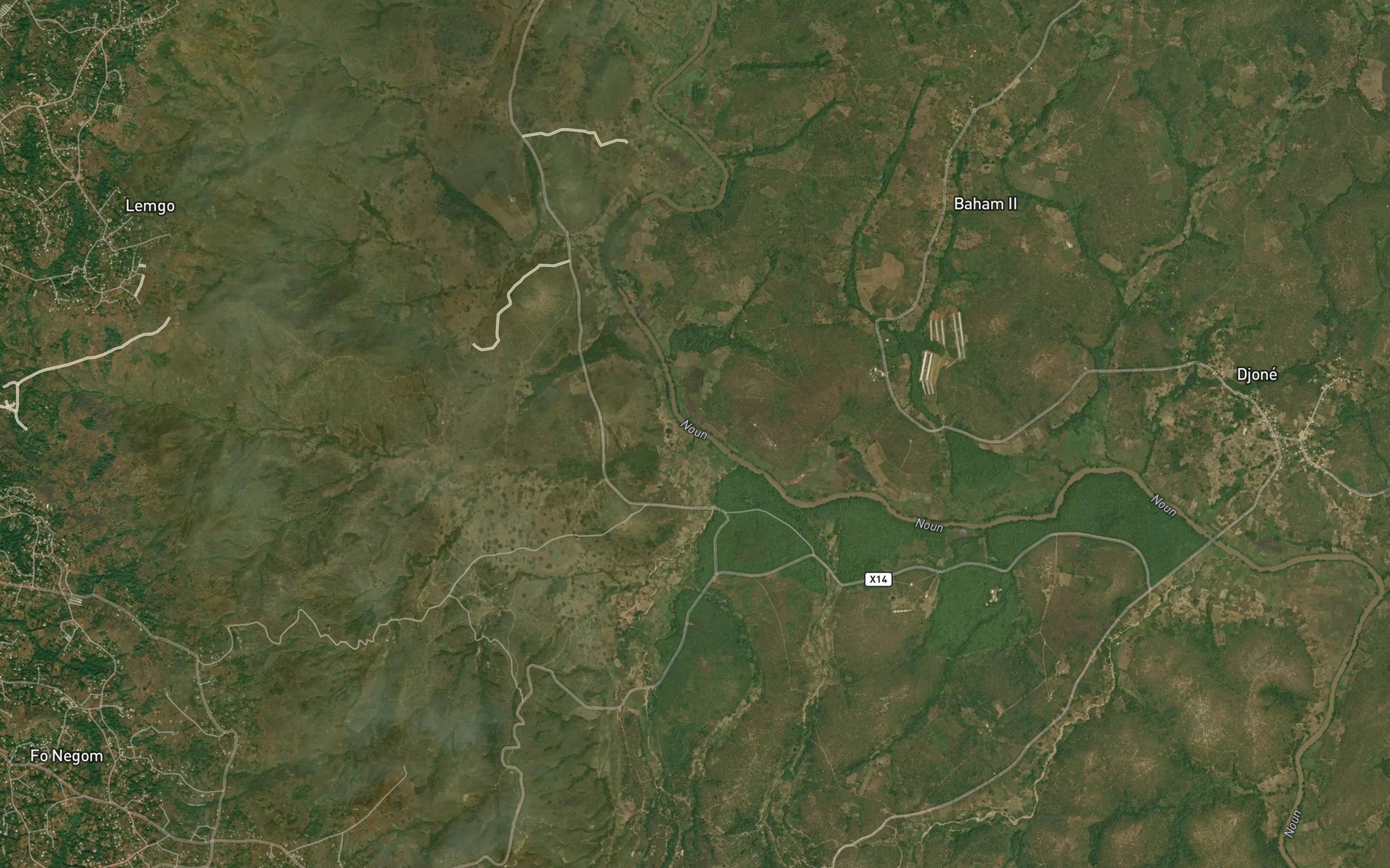 Satellite map of the Toumsi