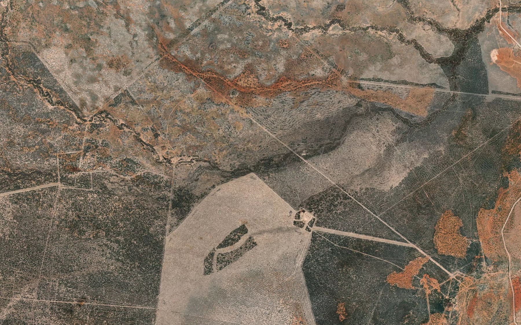 Satellite map of the Back Creek