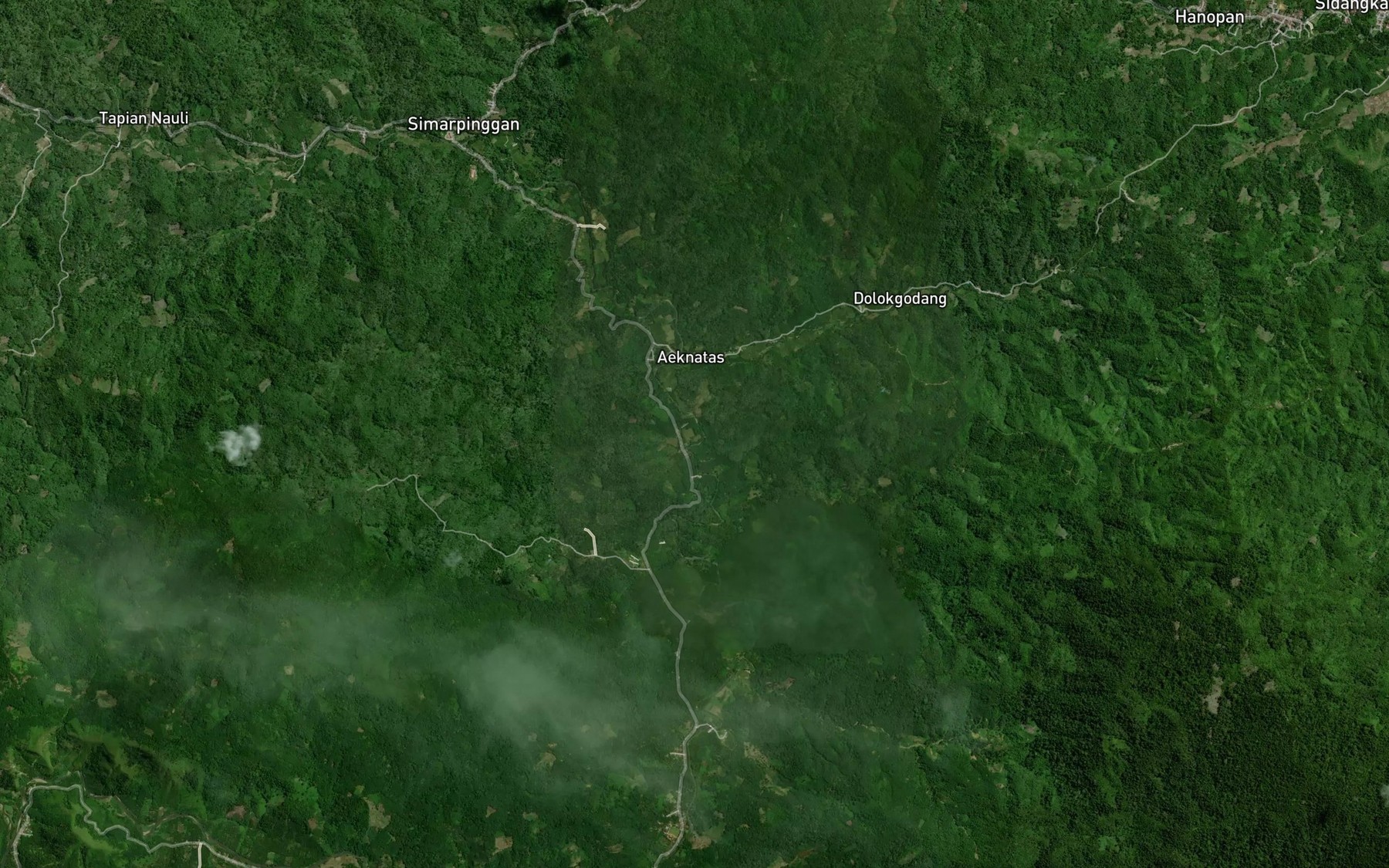 Satellite map of the Aek Banir