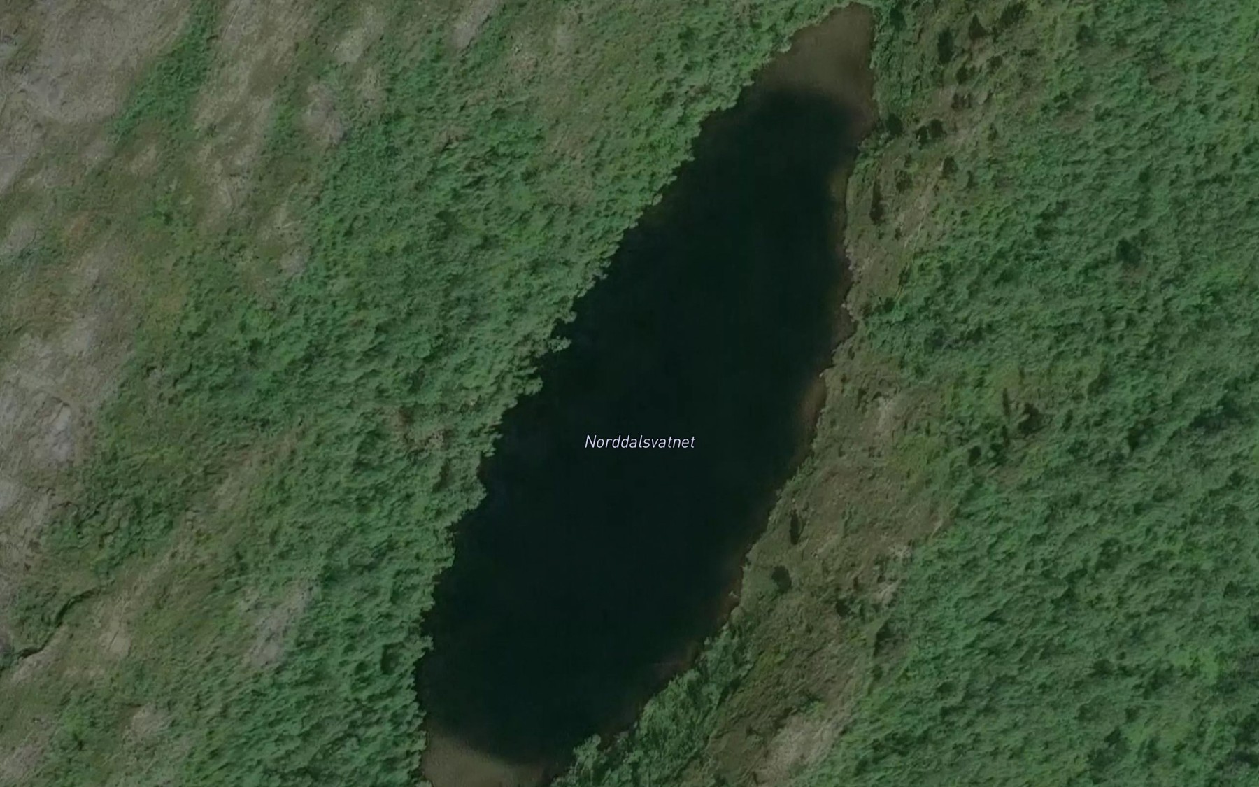 Satellite map of the Norddalsvatnet