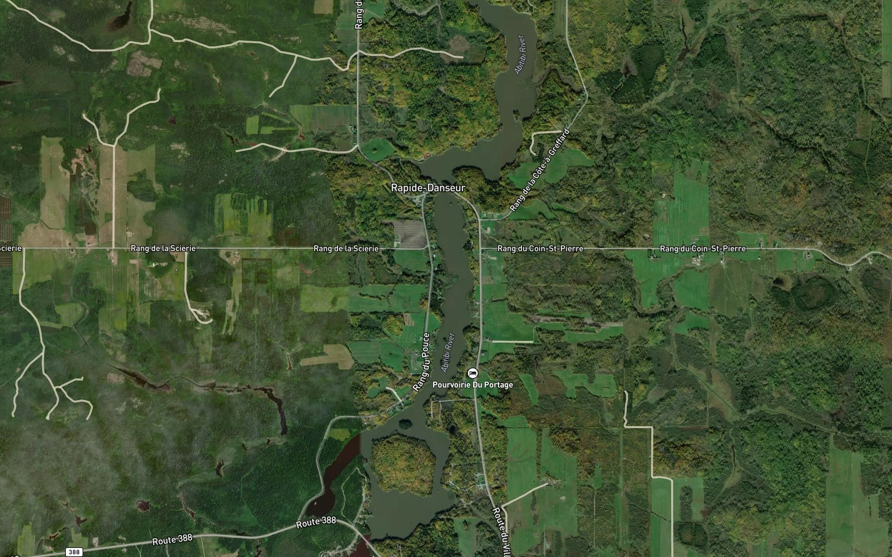 Satellite map of the Cours d'eau Nolet