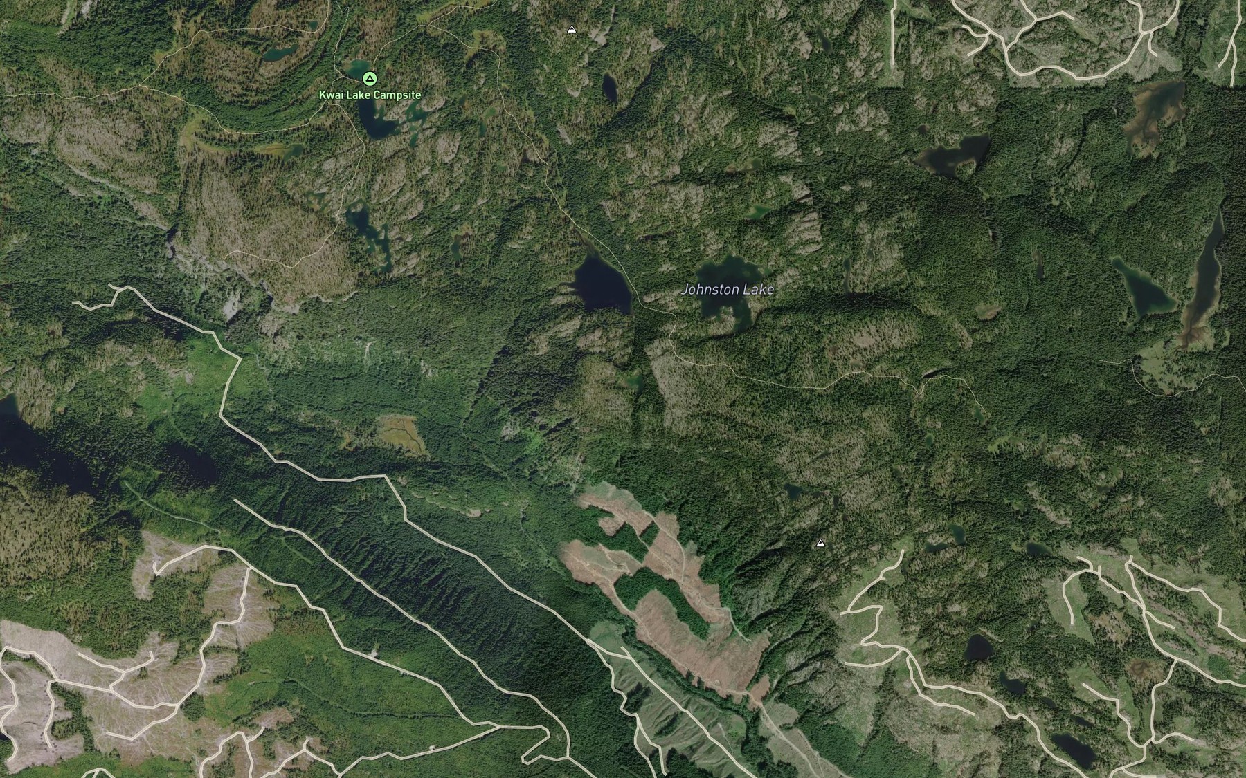 Satellite map of the Aston Pond