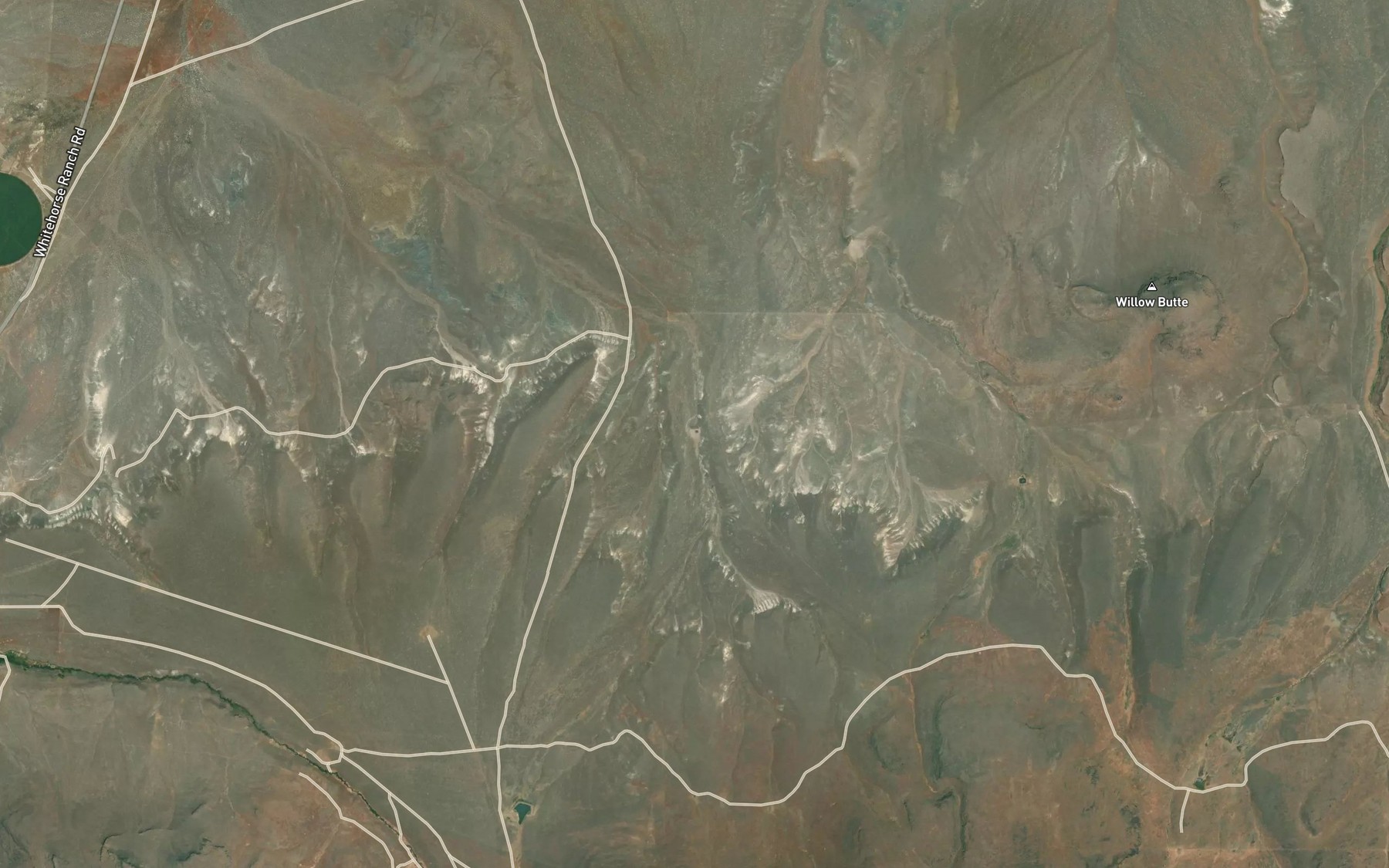 Satellite map of the Lonely Reservoir