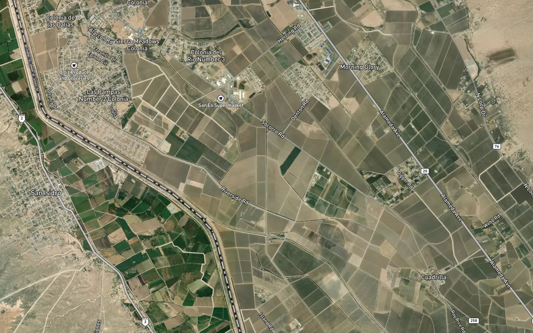 Satellite map of the Island Feeder