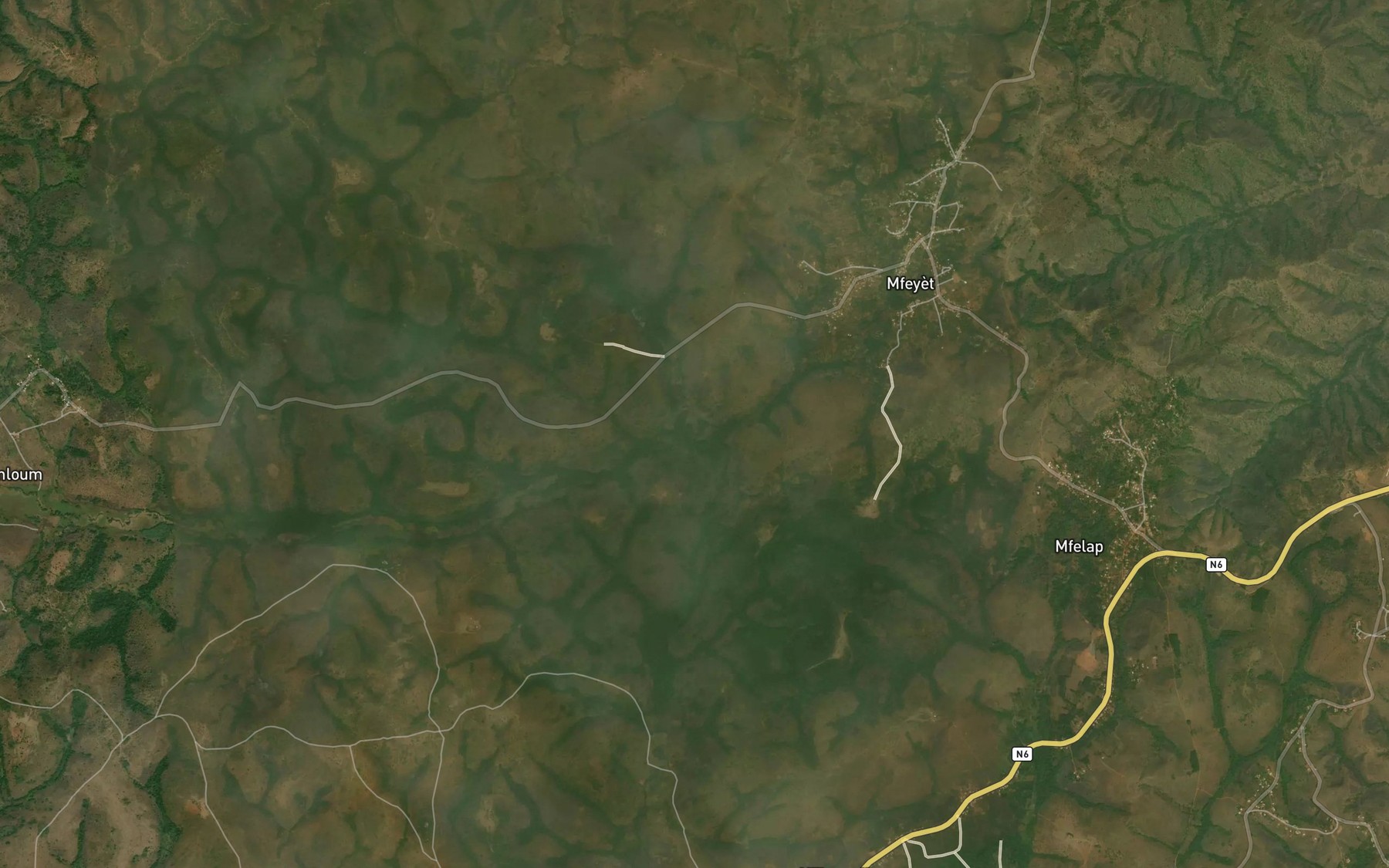 Satellite map of the Nkwet