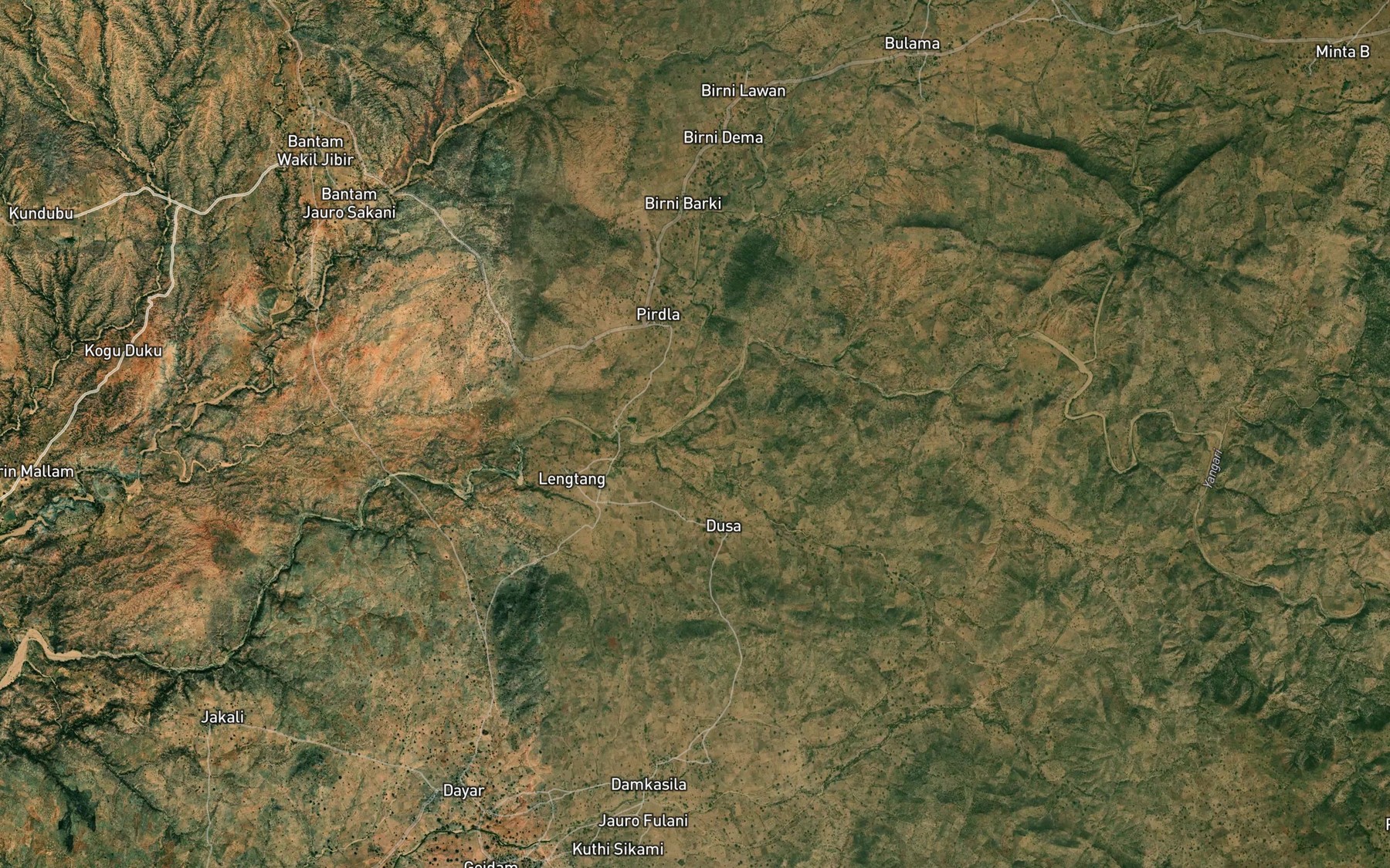 Satellite map of the Vina