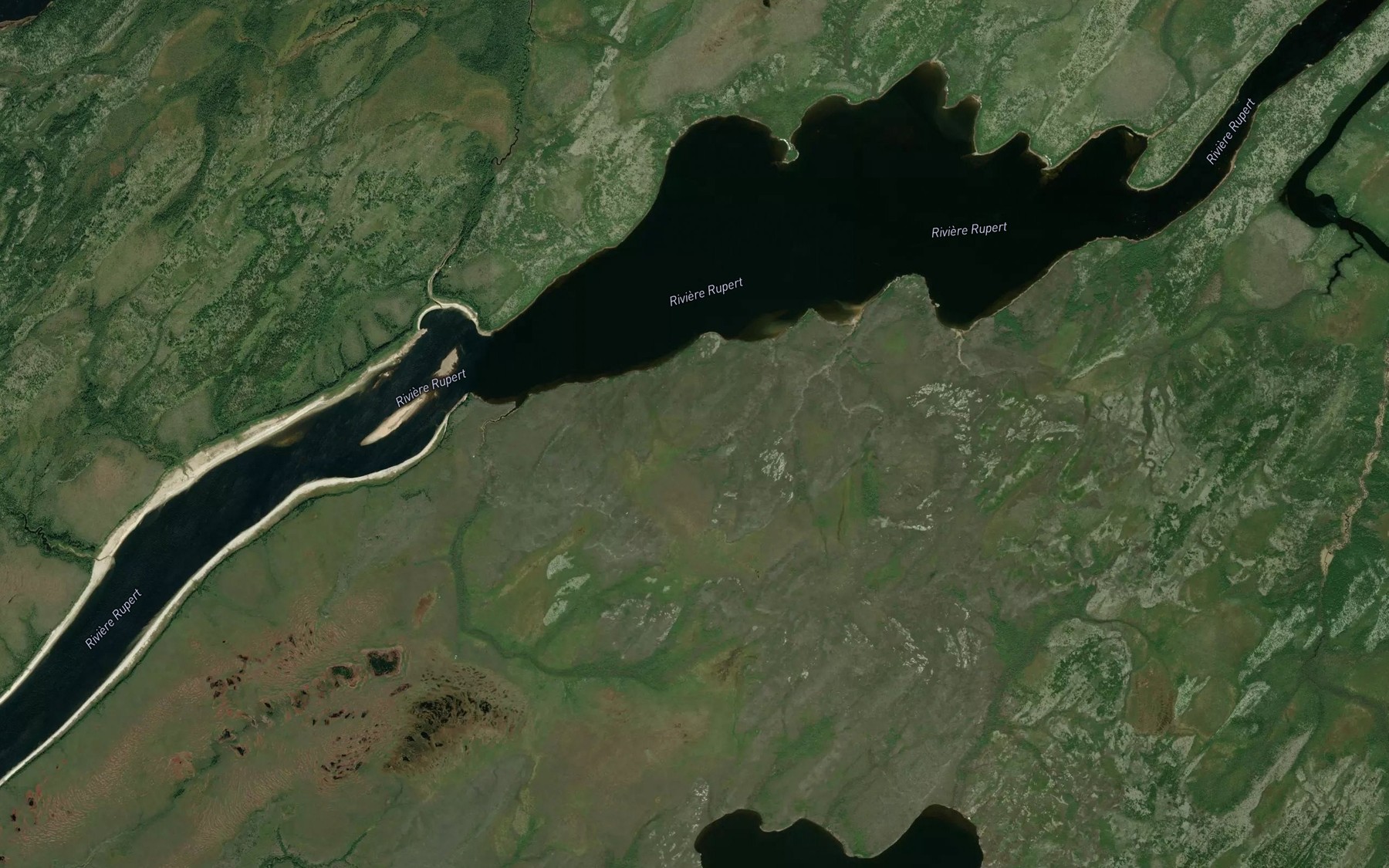 Satellite map of the Ruisseau Kaskamehunanish