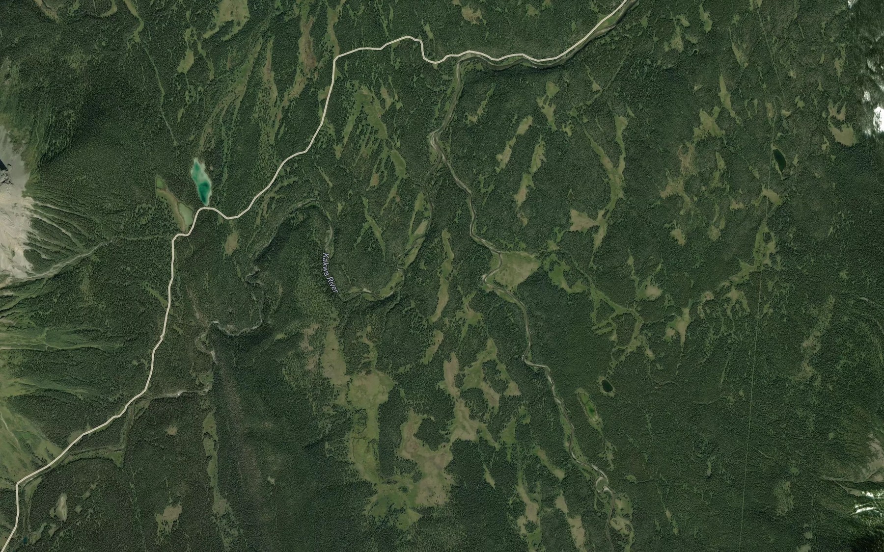 Satellite map of the Cecilia Creek
